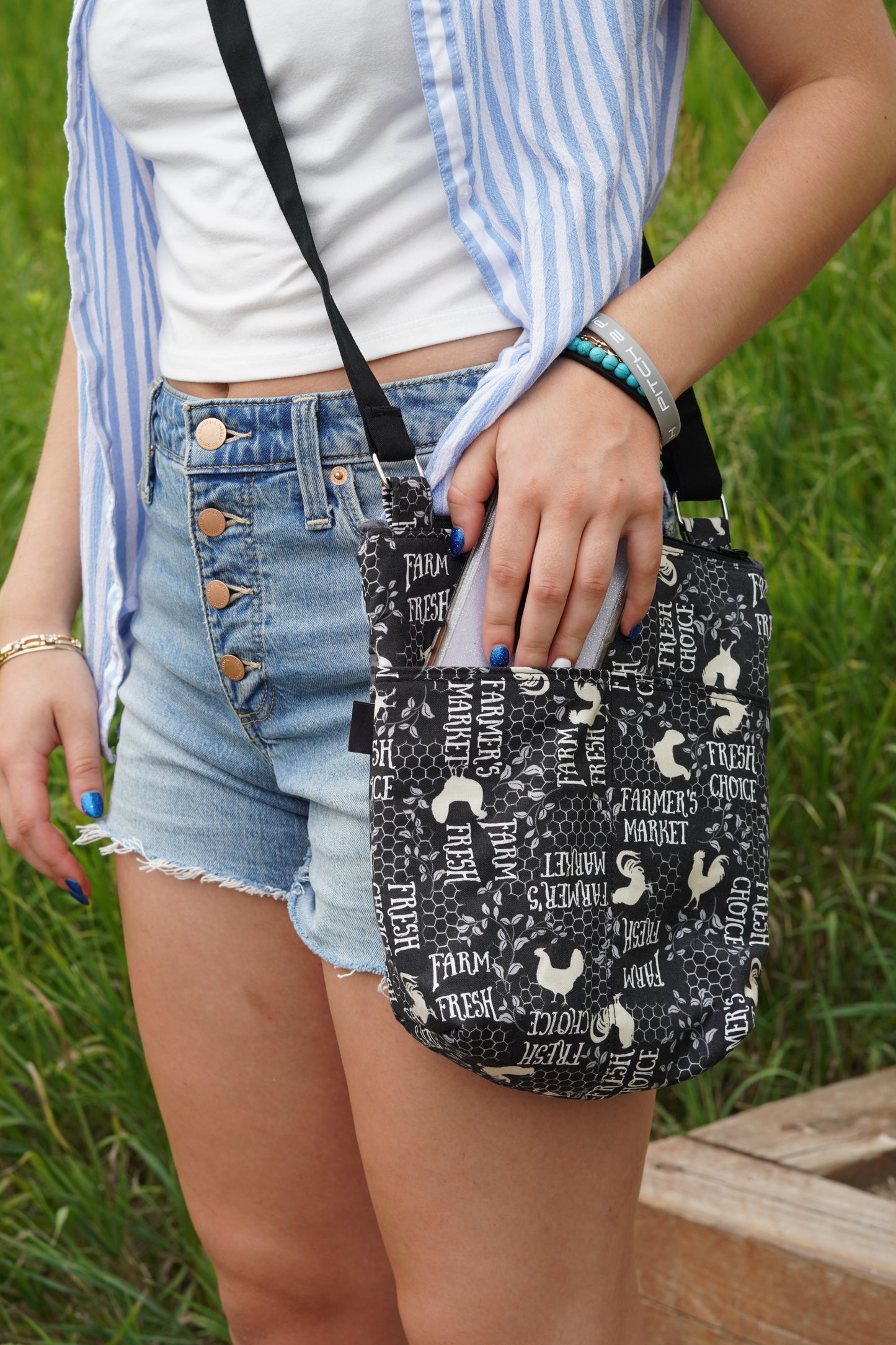 Crossbody Bag with farm design