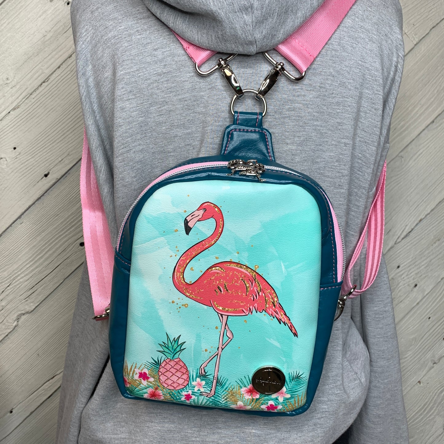 Flamingo Backpack Purse