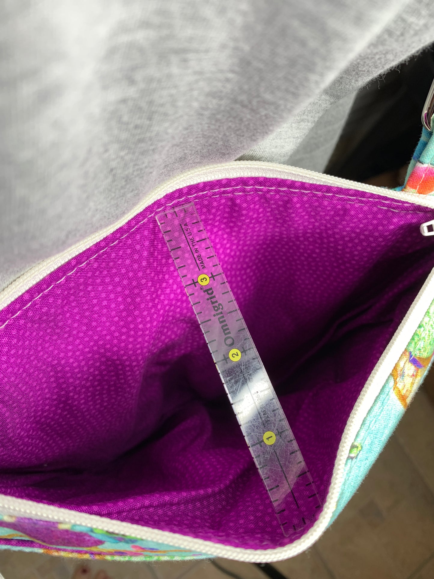 Crossbody Bag with owl and floral design
