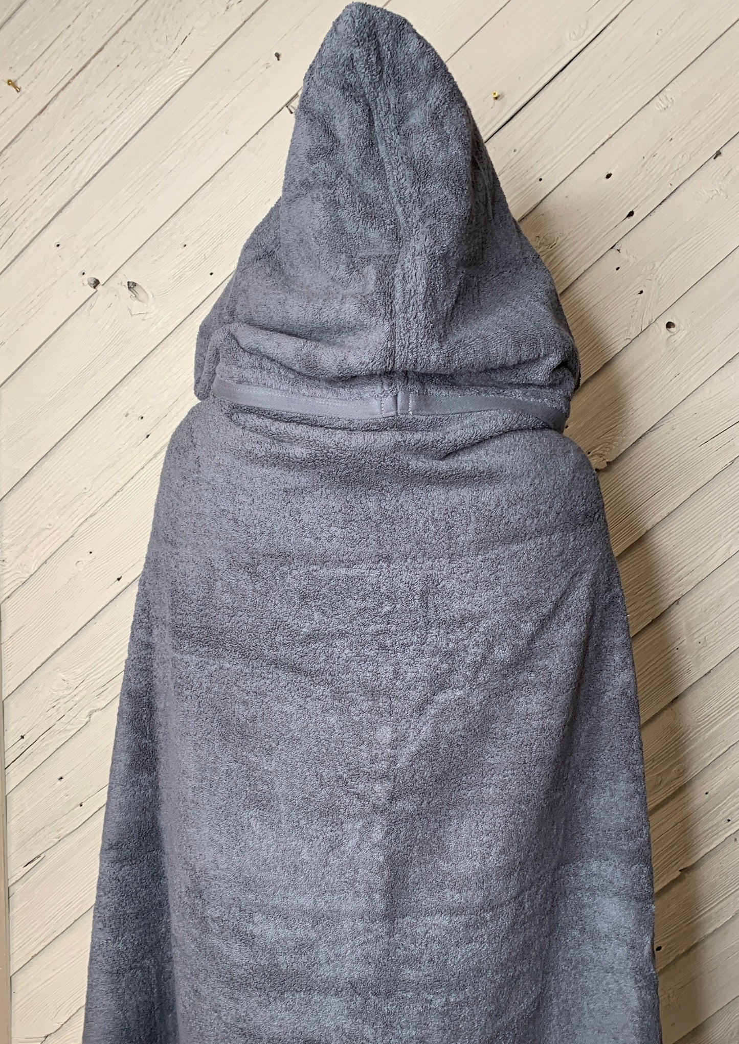 Adult Hooded Bath Towel with Pink Softball Flannel Lining on the Hood