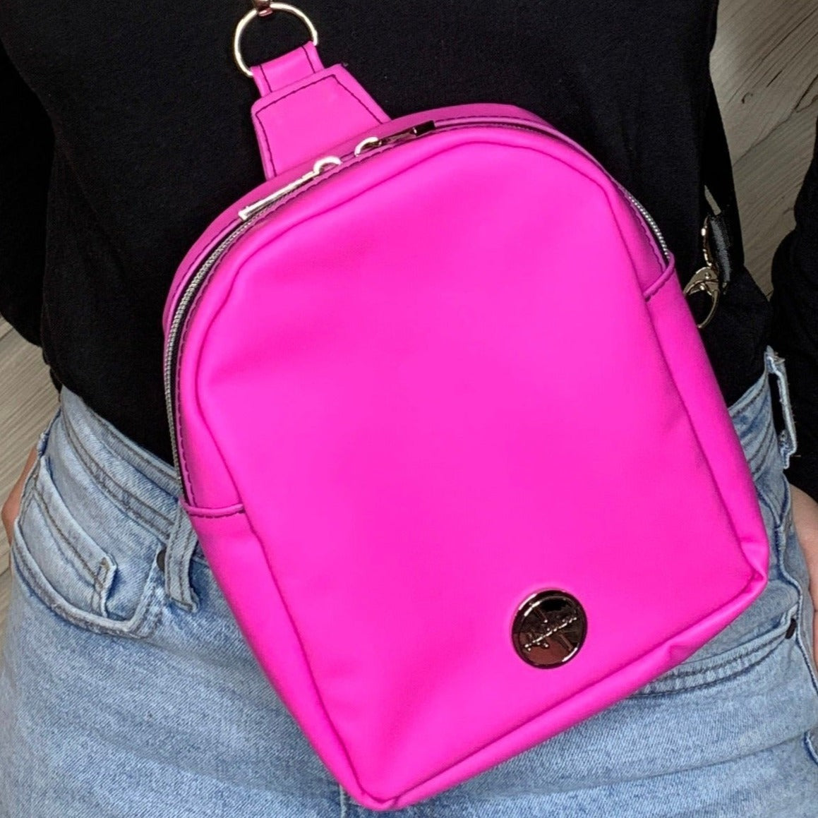 Pink Backpack Purse