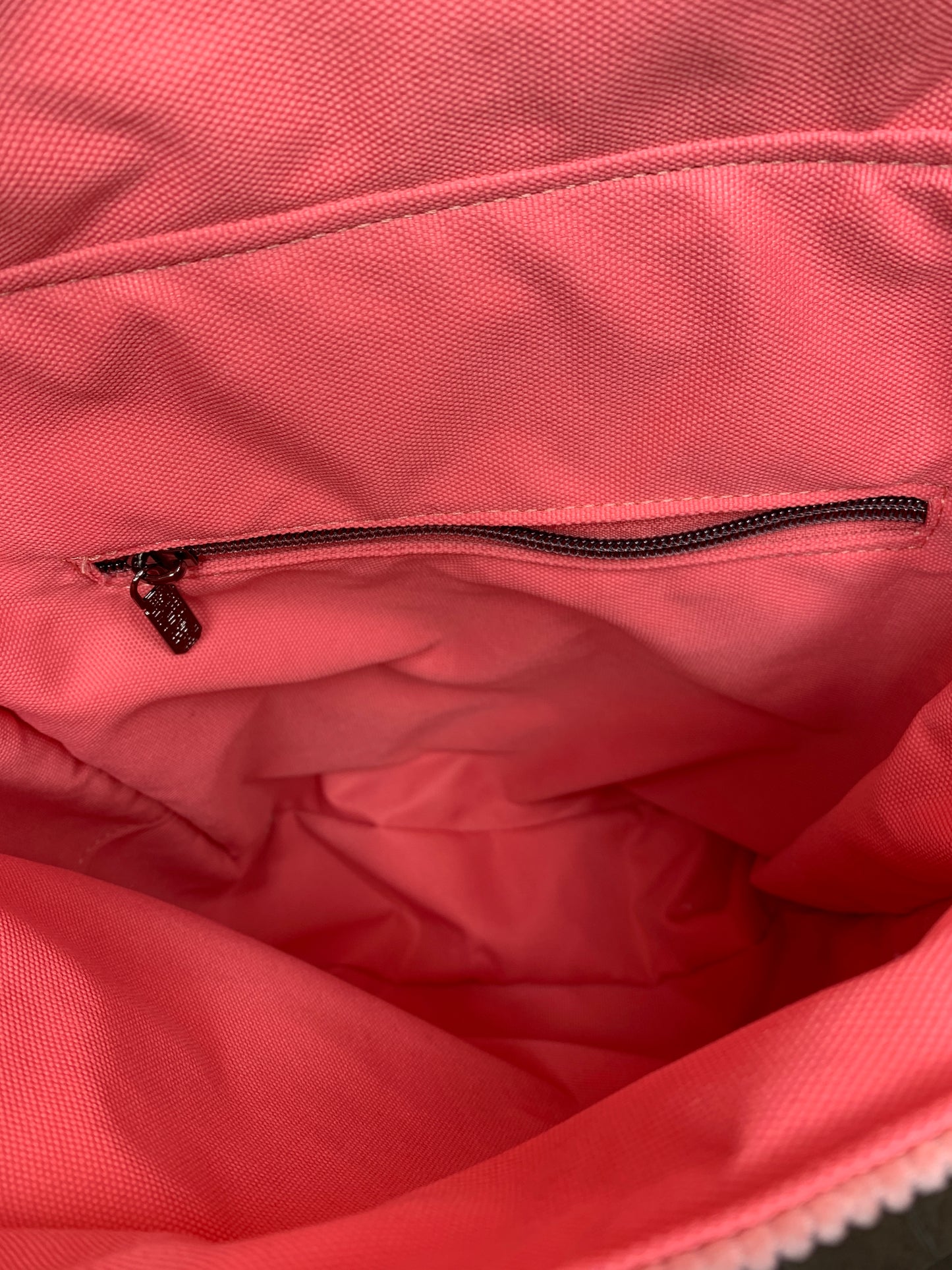 Pink Corduroy Messenger Bag
