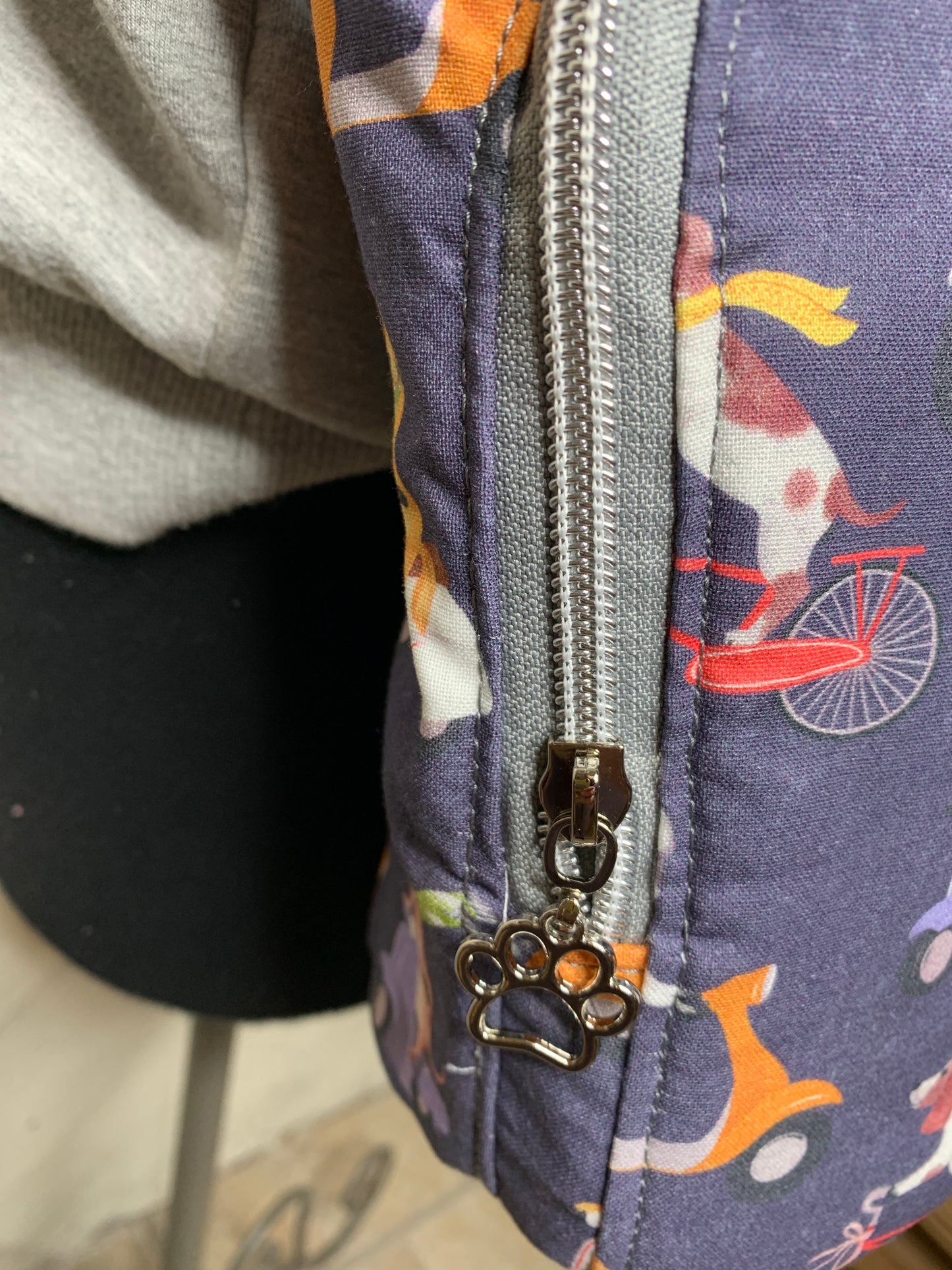 Water Bottle Bag with Dog Pattern
