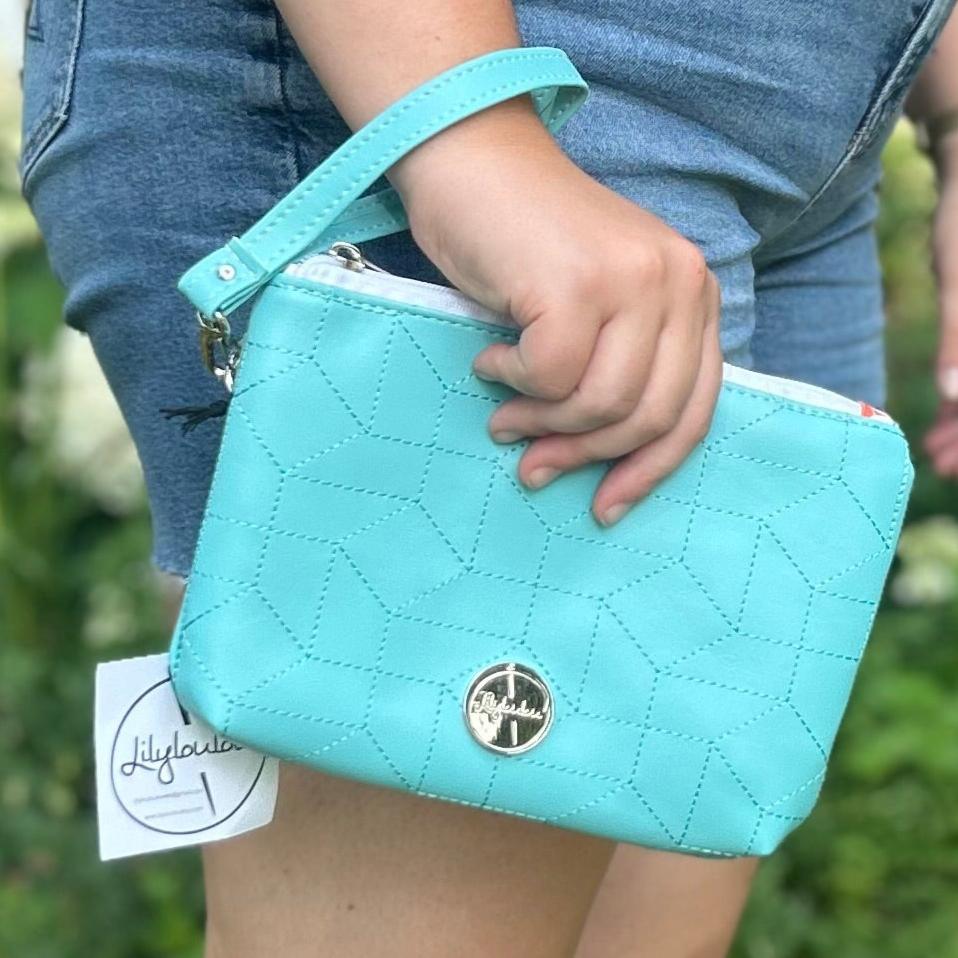 Aqua Wristlet