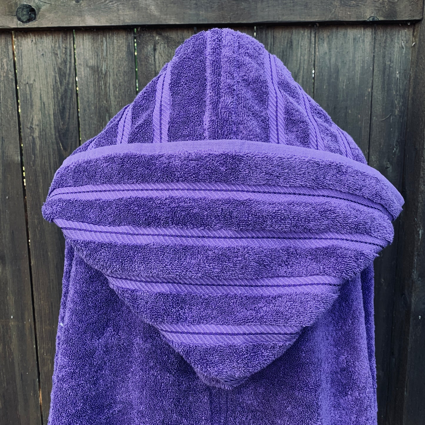 Adult Hooded Bath Towel in Dark Purple