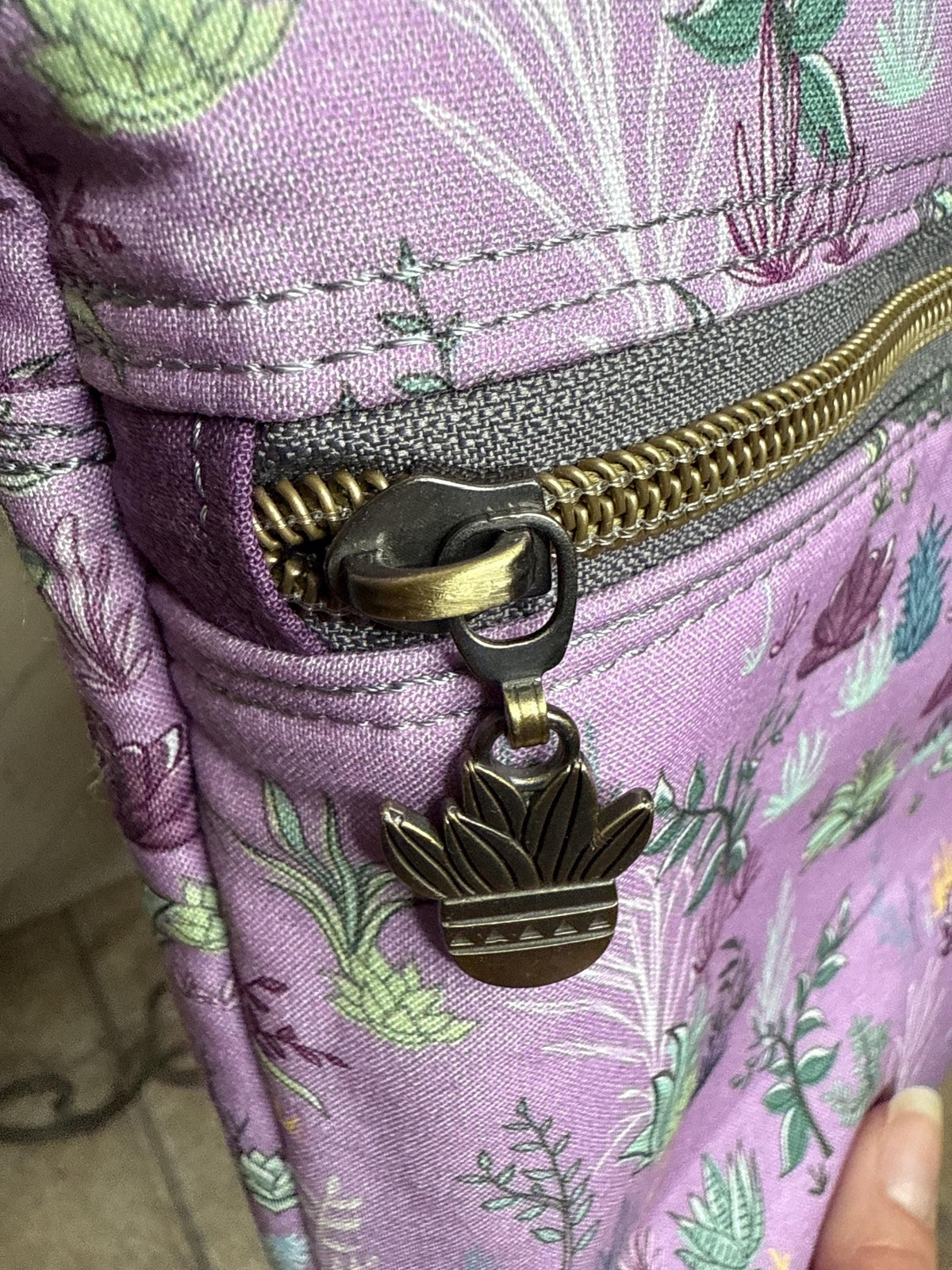 Purple succulent crossbody purse, women's crossbody bag, hipster bag, messenger bag, adjustable crossbody bag, women's handbag