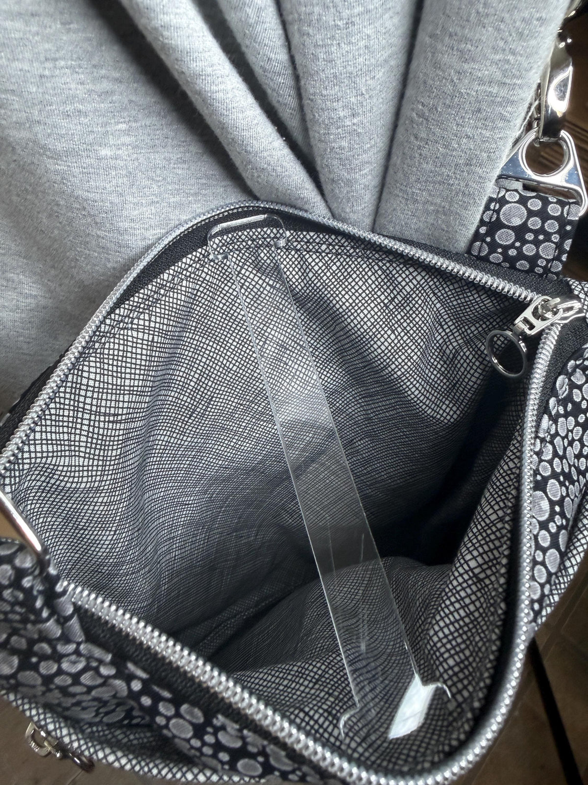 Black and white crossbody bag, women's crossbody bag, hipster bag, messenger bag, adjustable crossbody bag, women's handbag