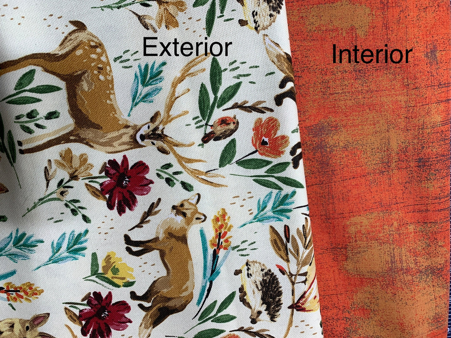 H20 to Go kit with wildlife fabric including deer and fox