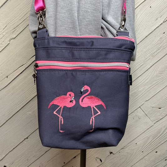 Crossbody Bag with flamingo design