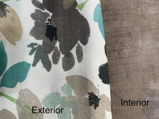 H20 to Go kit with aqua and gray floral print