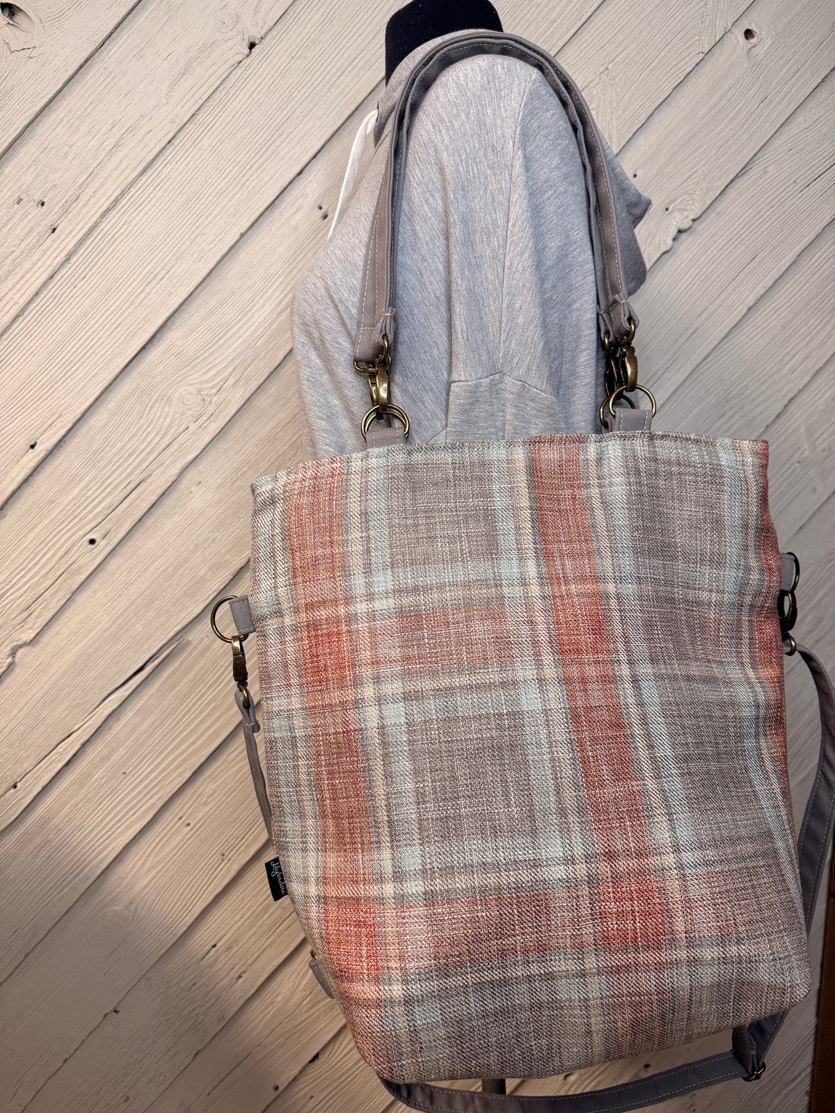 Plaid Convertible Bag
