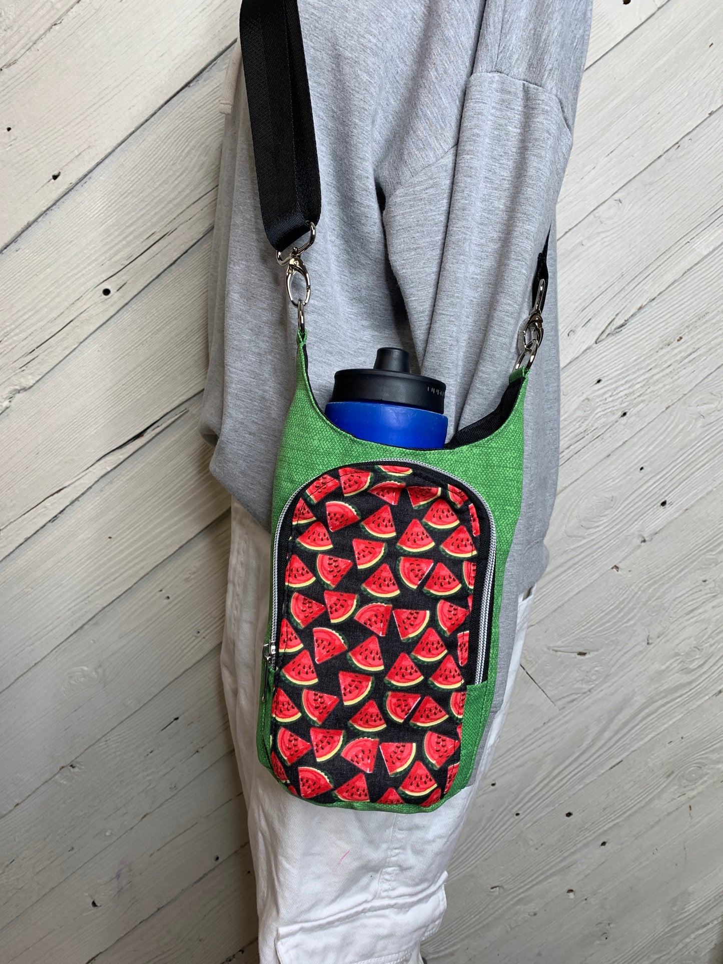 Water Bottle Bag with Watermelon Pattern