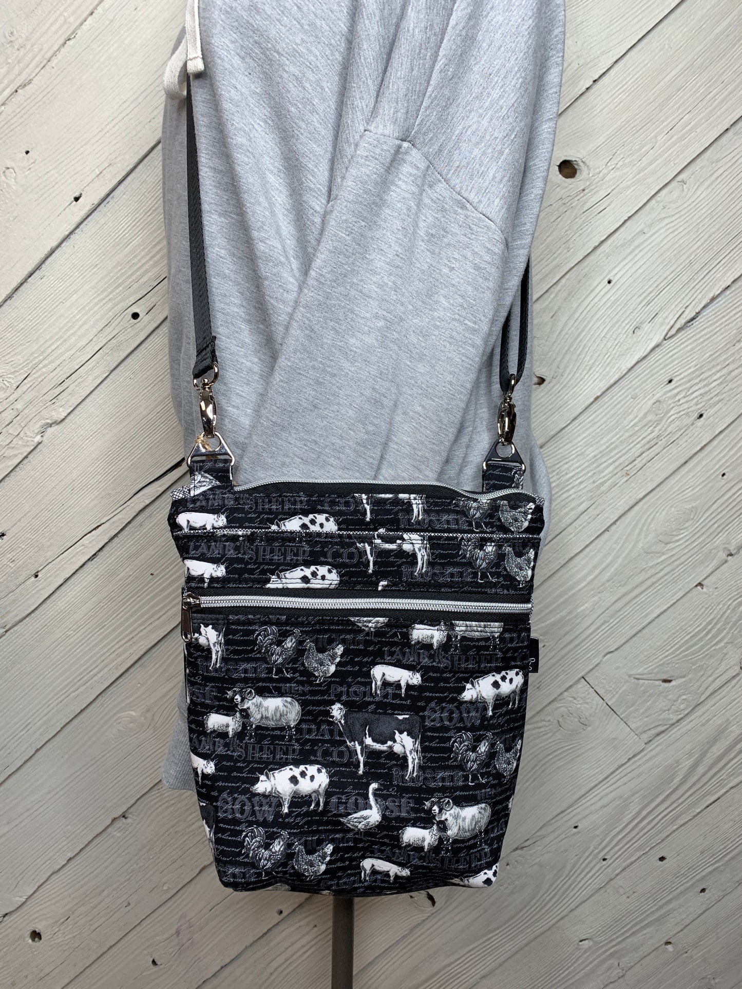 Crossbody Bag with farm animal design