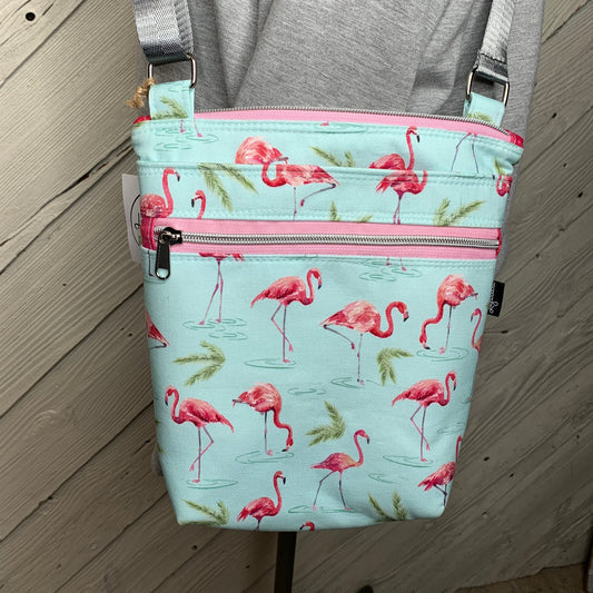 Crossbody Bag with flamingo design