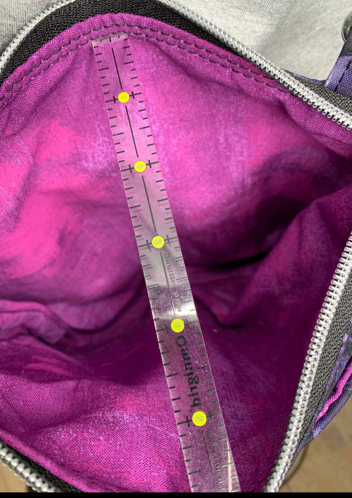 Crossbody Bag with a Jellyfish Pattern on Purple