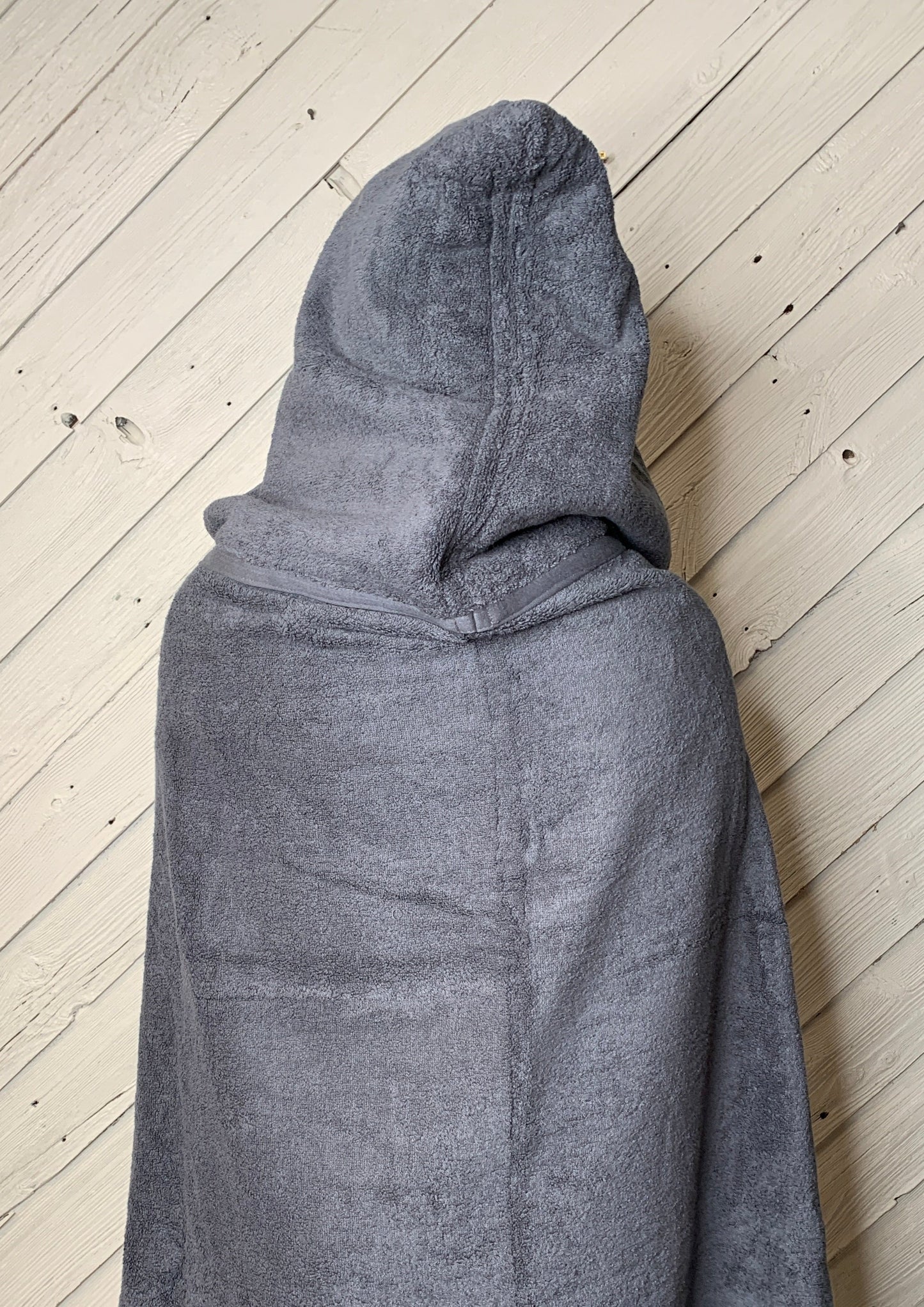Adult Hooded Bath Towel with Dog Flannel Lining on the Hood