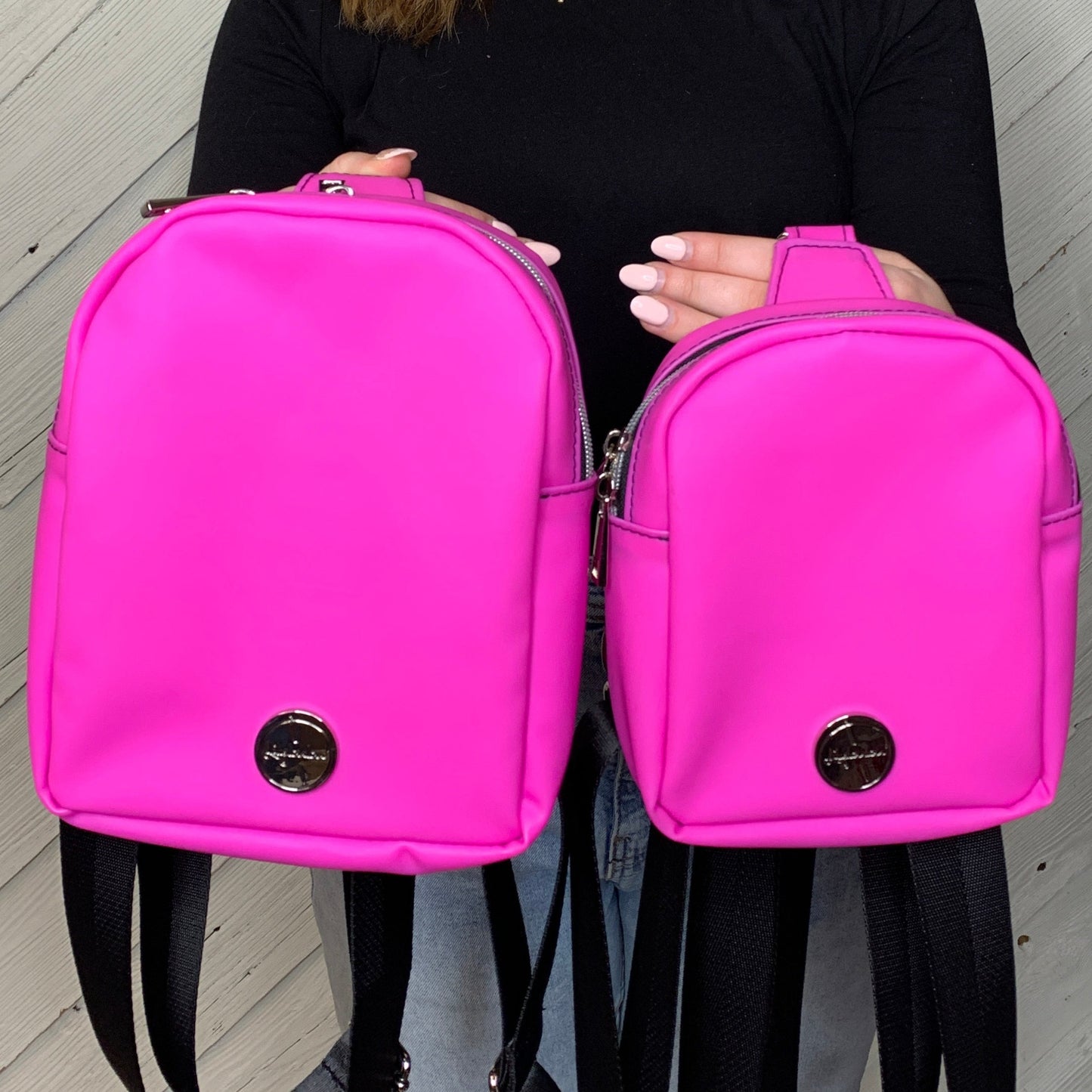 Pink Backpack Purse