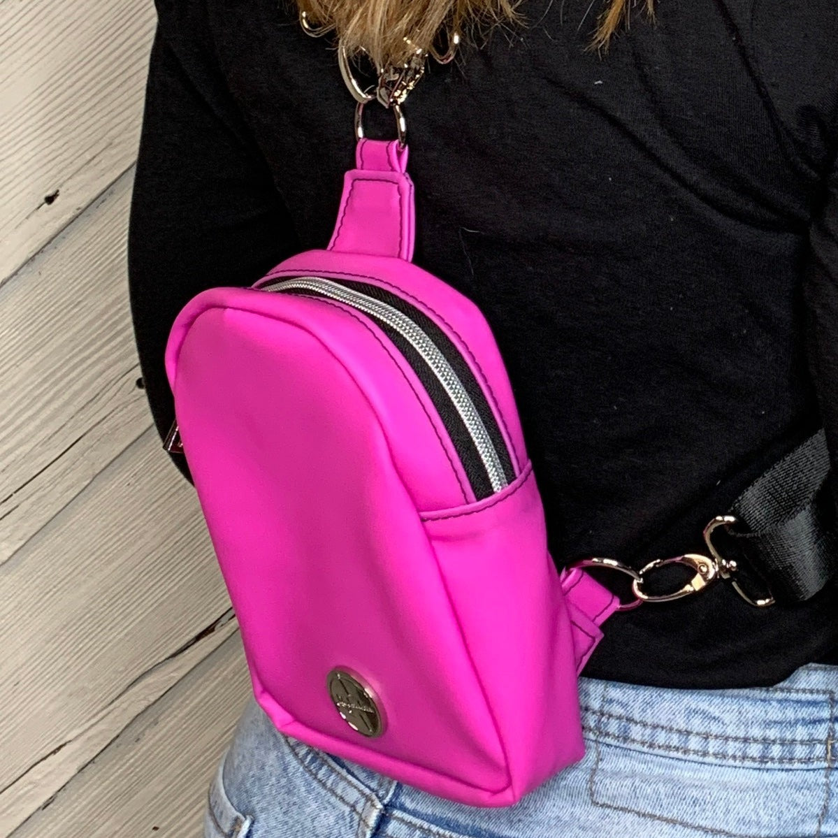 Pink Backpack Purse