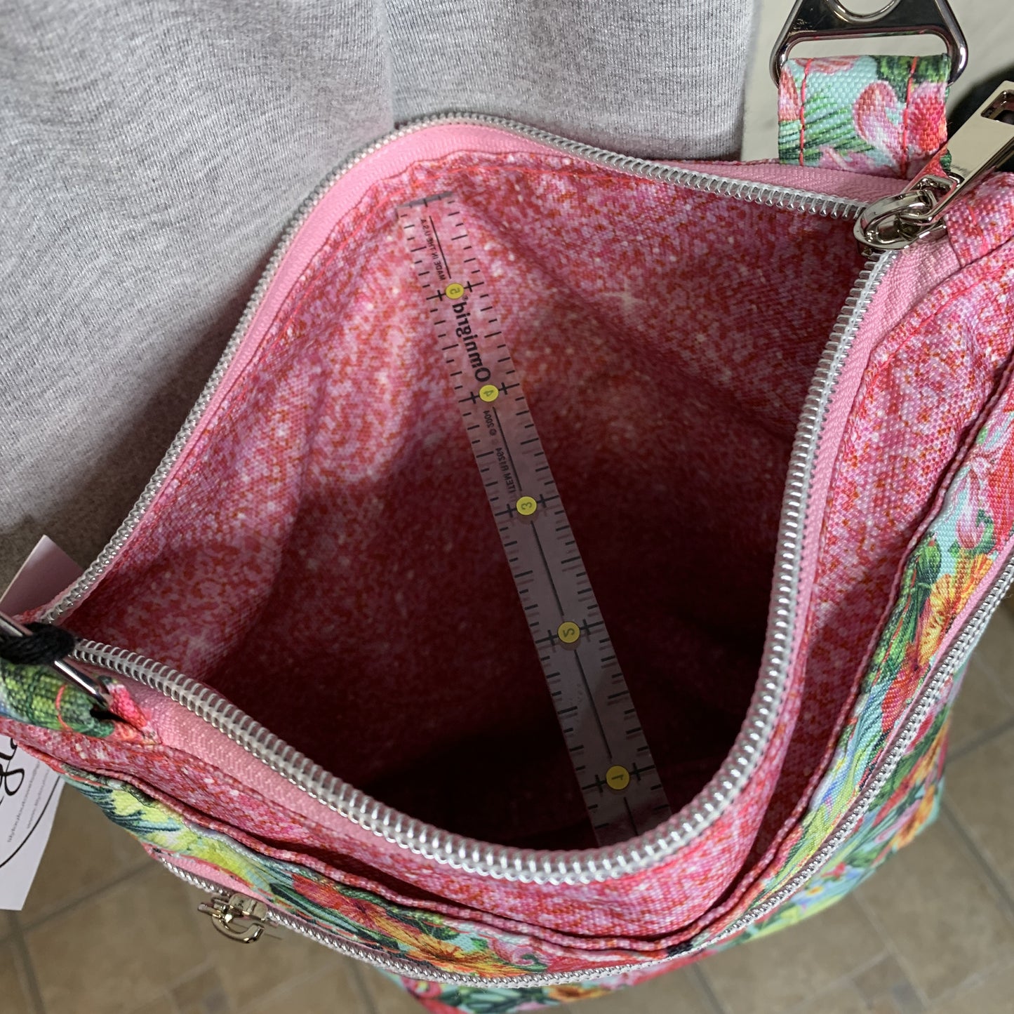 Crossbody Bag with flamingo design