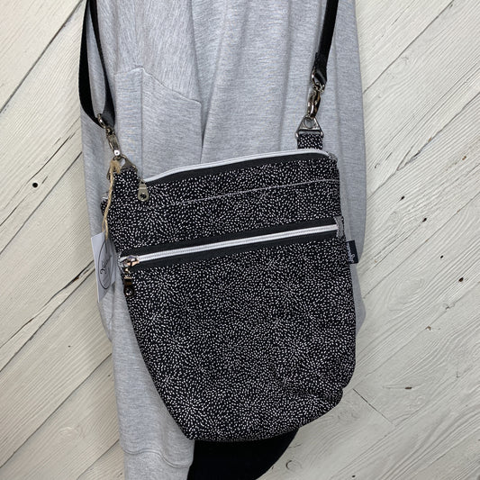 Crossbody Bag with black and white design