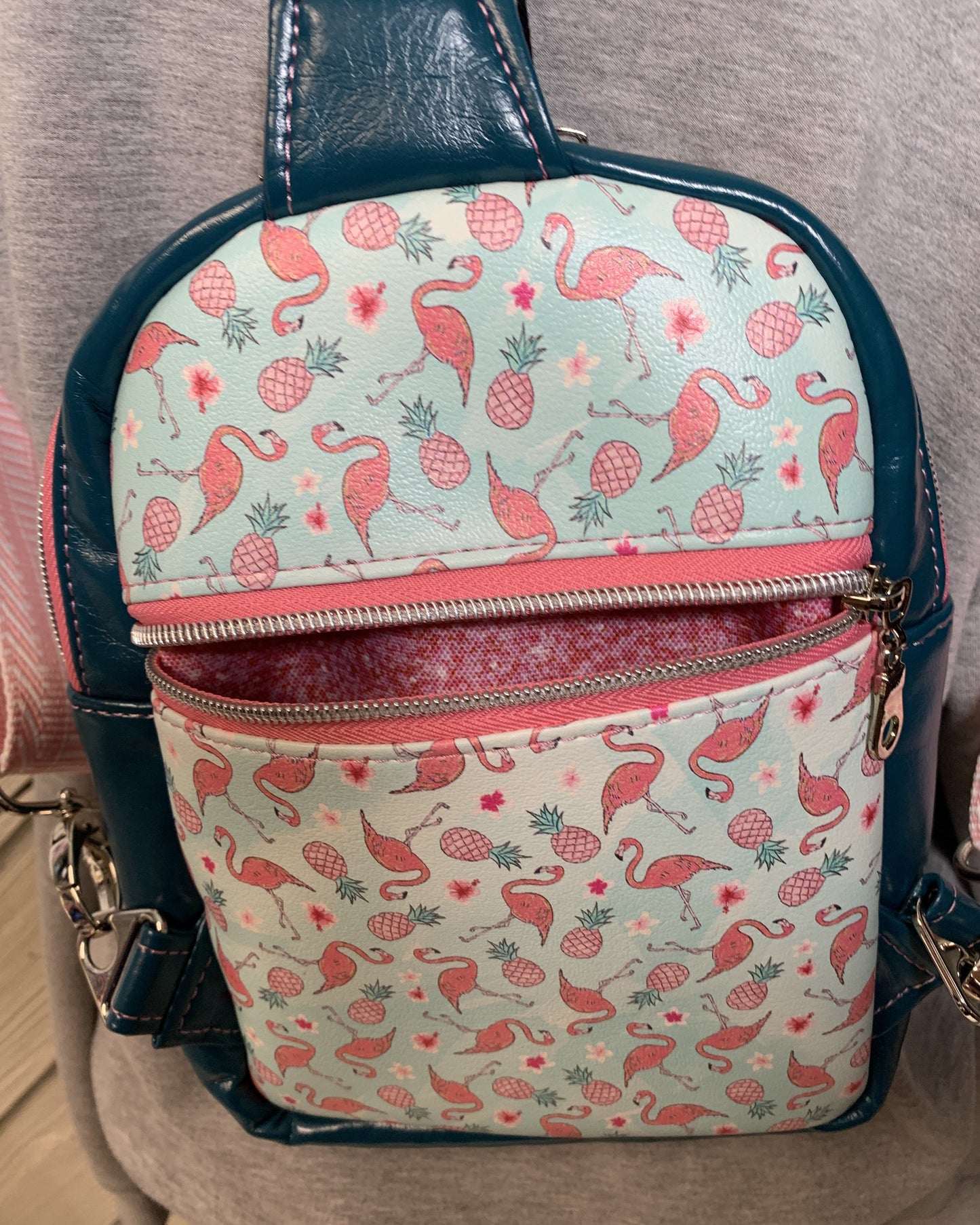 Flamingo Backpack Purse