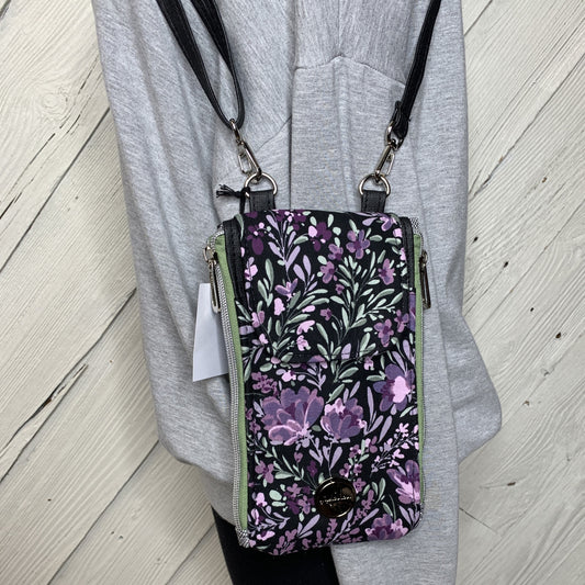 Clutch Crossbody Bag with a Floral Pattern