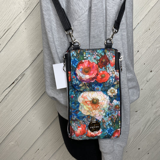 Clutch Crossbody Bag with a Floral Pattern