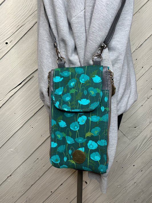 Clutch Crossbody Bag with a Floral Pattern