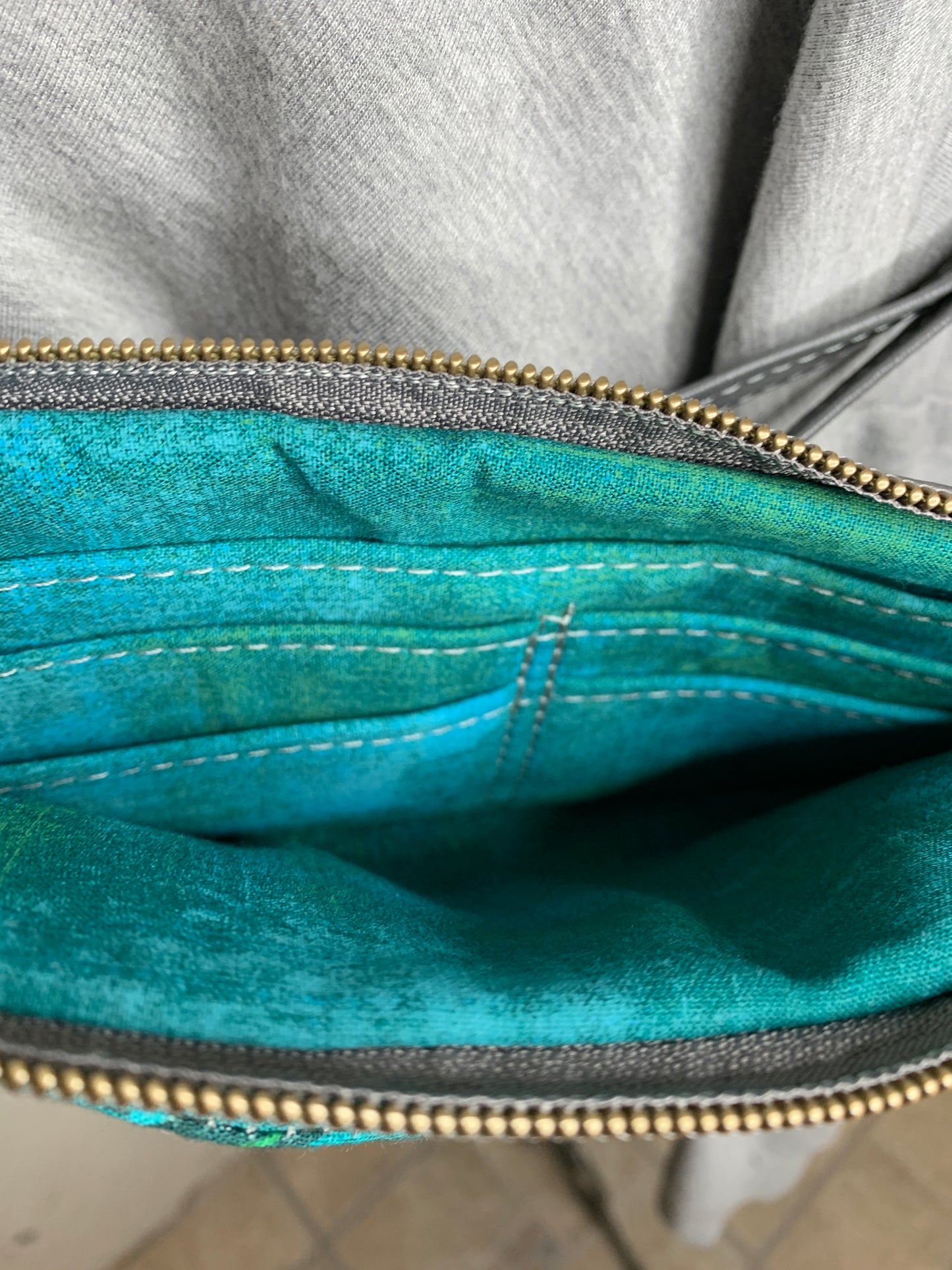 Clutch Crossbody Bag with a Floral Pattern