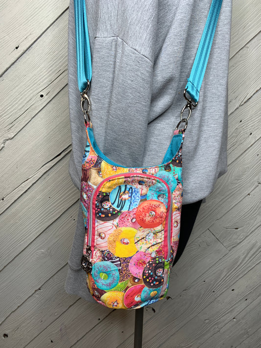Water Bottle Bag with Doughnut Pattern