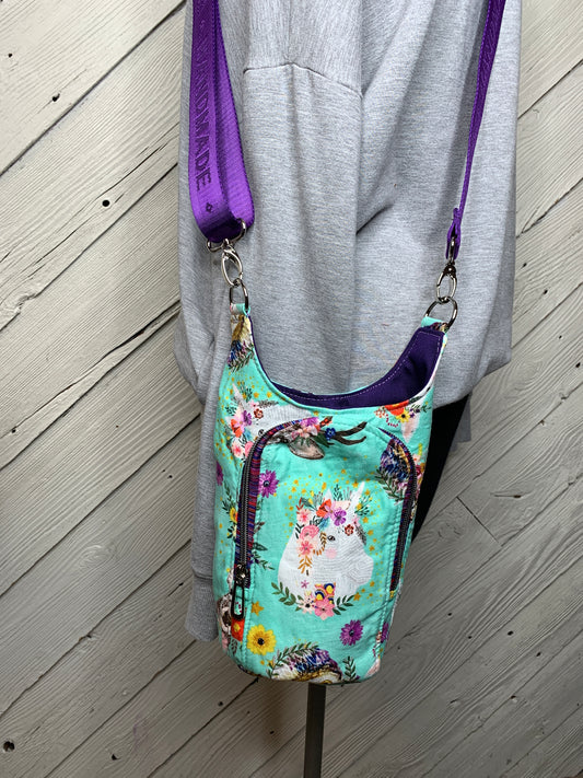 Water Bottle Bag with Unicorn Pattern