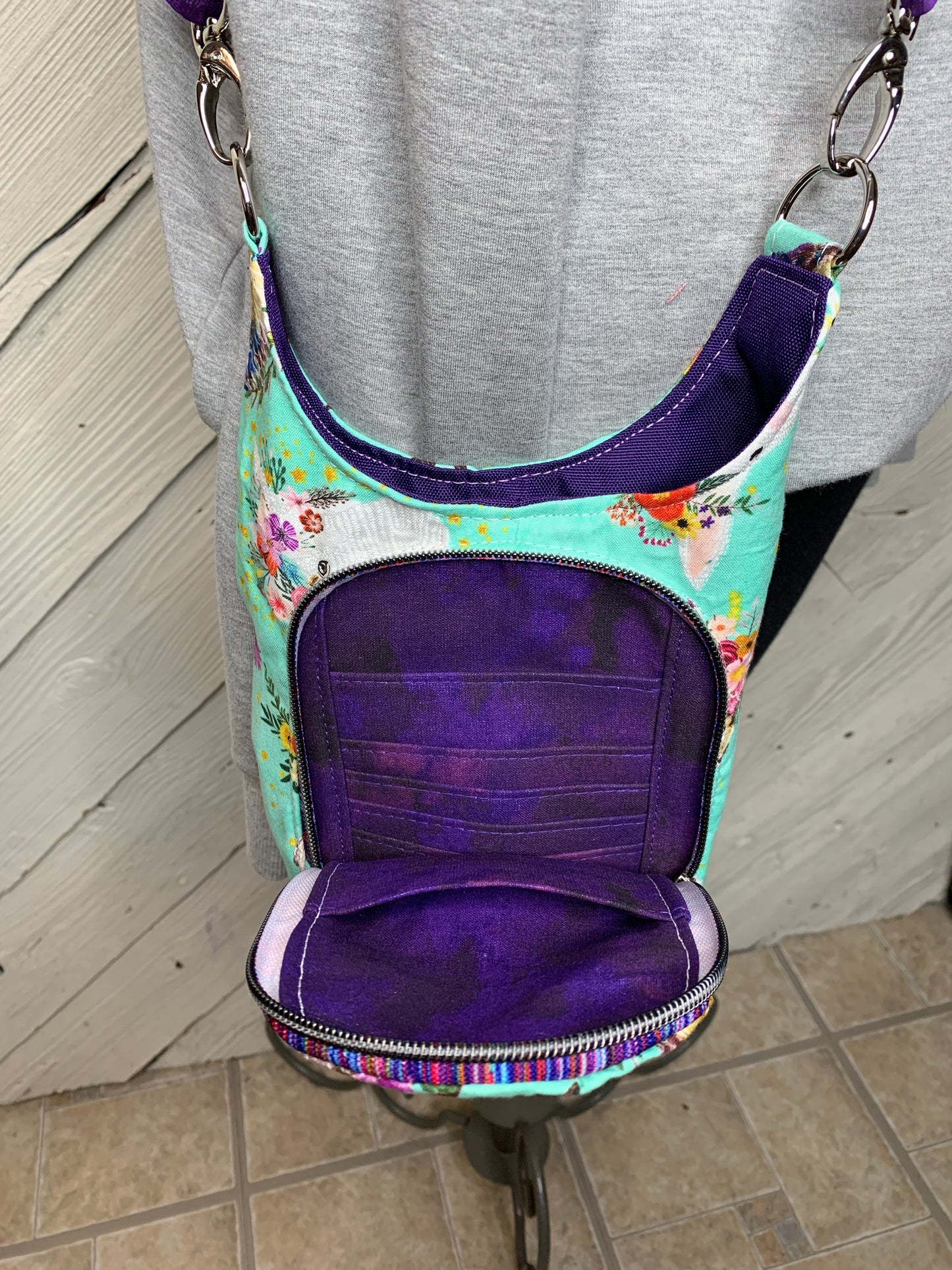 Water Bottle Bag with Unicorn Pattern
