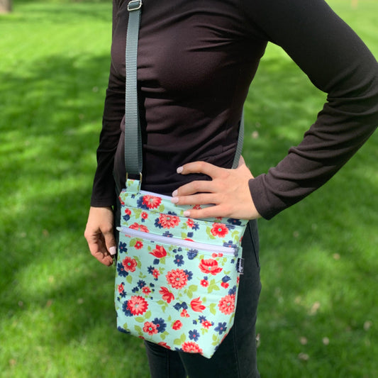 Crossbody Bag with floral design