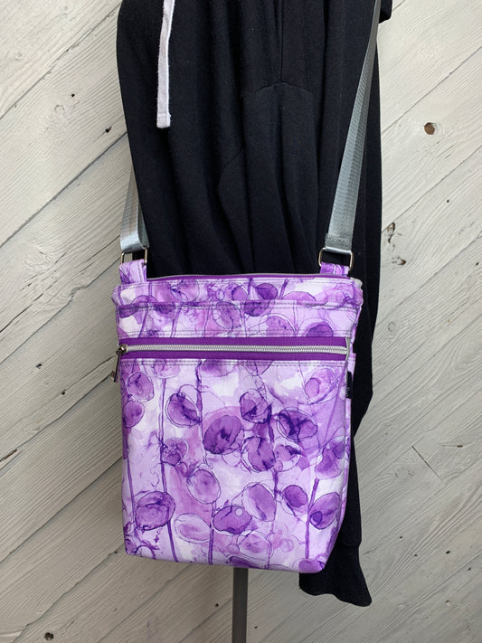 Crossbody Bag with purple design