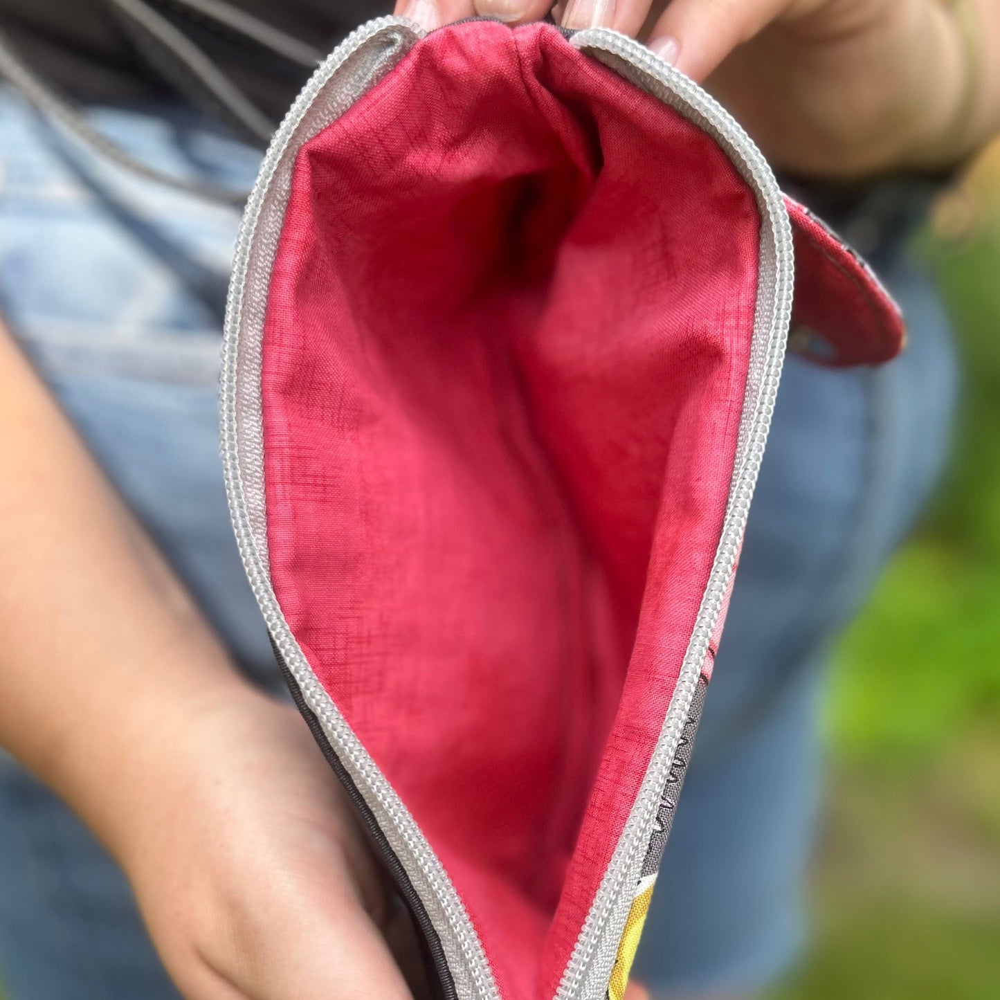 Clutch Crossbody Bag with a Flower Pattern