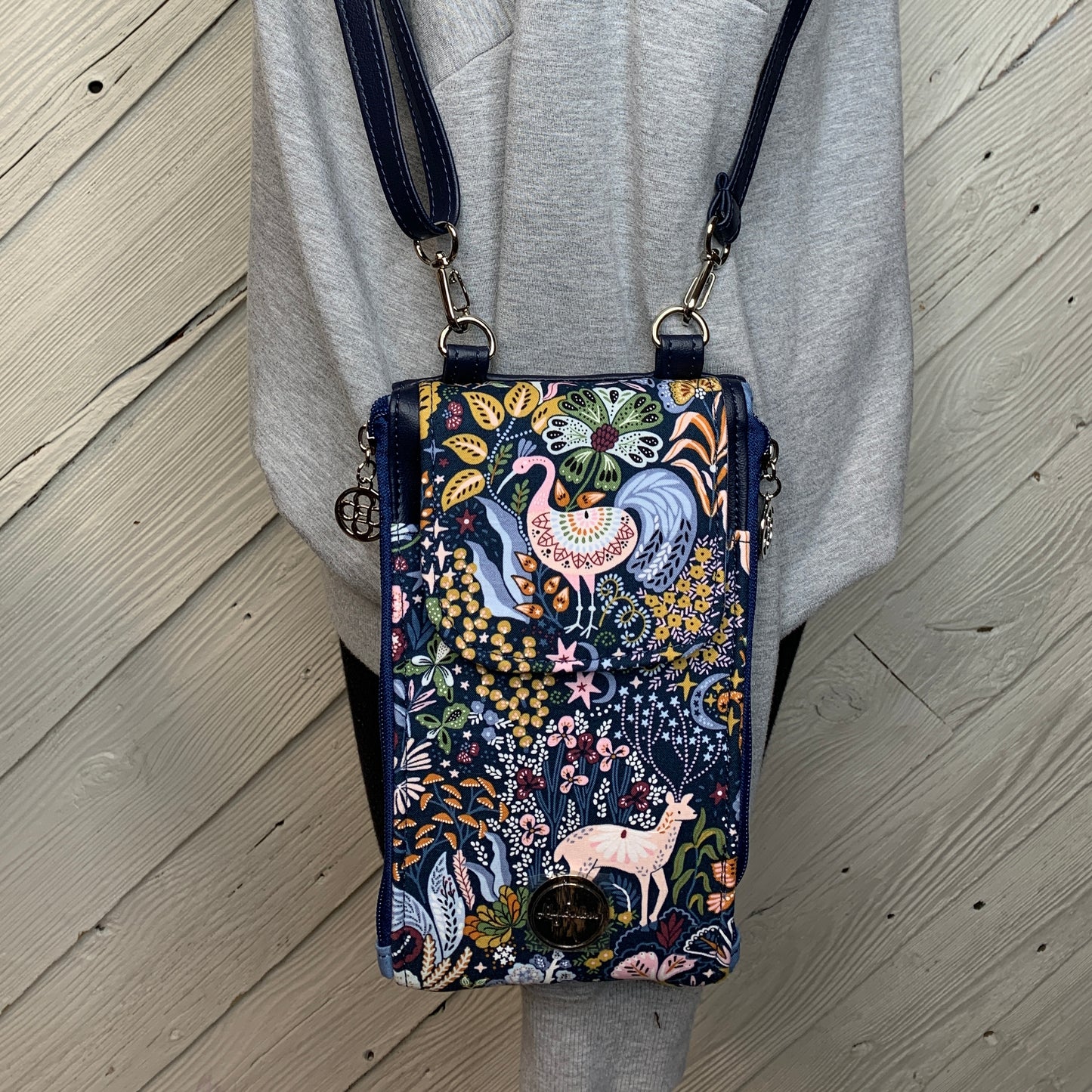 Clutch Crossbody Bag with Animal Pattern