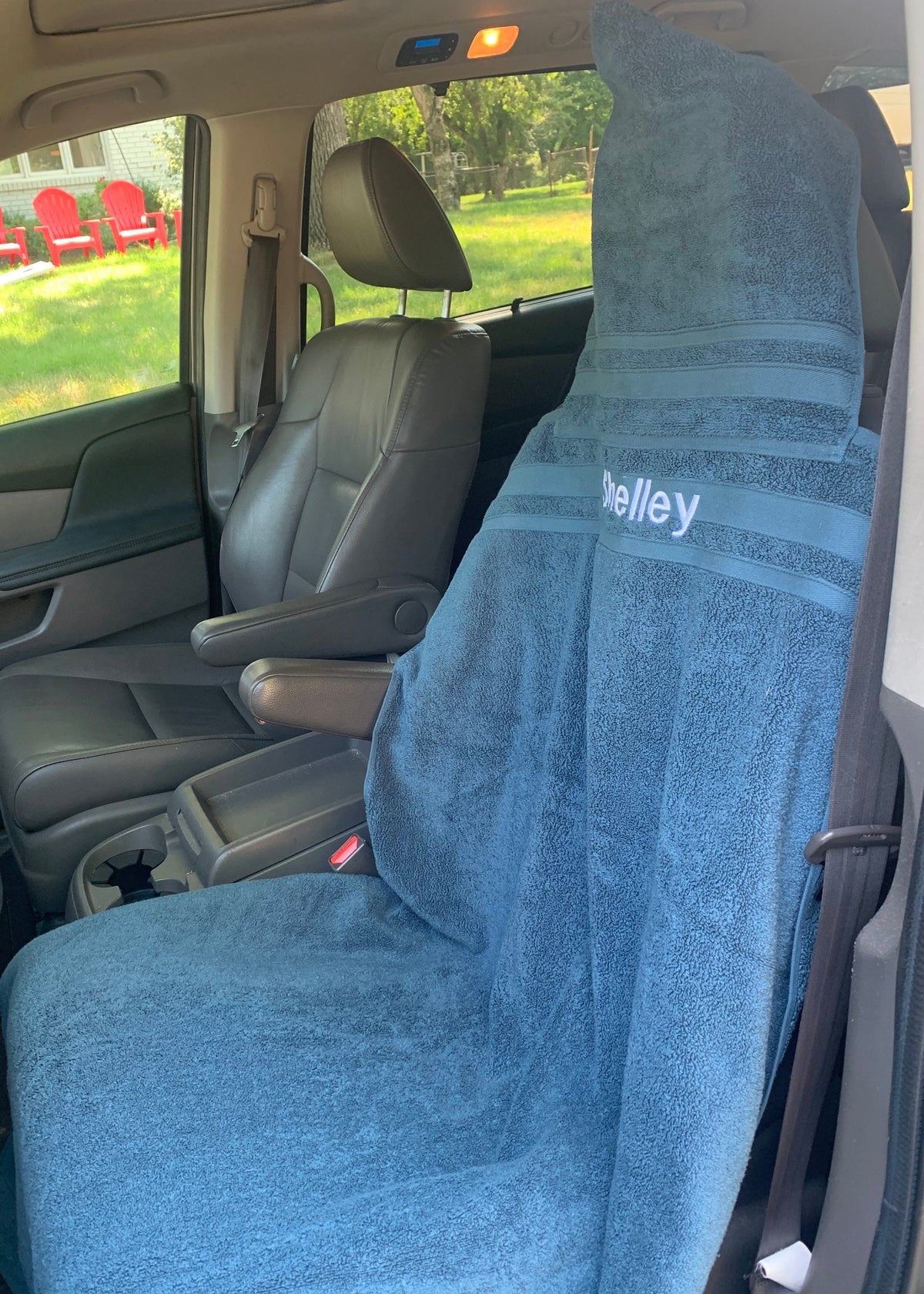 Towel cover for car seat, slip-on seat cover, car seat cover
