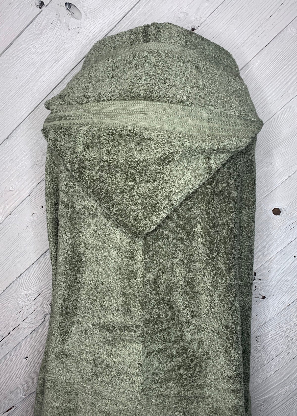 Olive Green teen or adult hooded bath towel