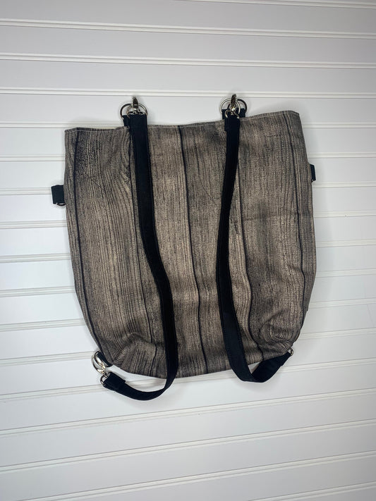 Convertible woman's purse with wood pattern fabric, handmade bag, ladies shoulder bag, large purse,  women shoulder purse