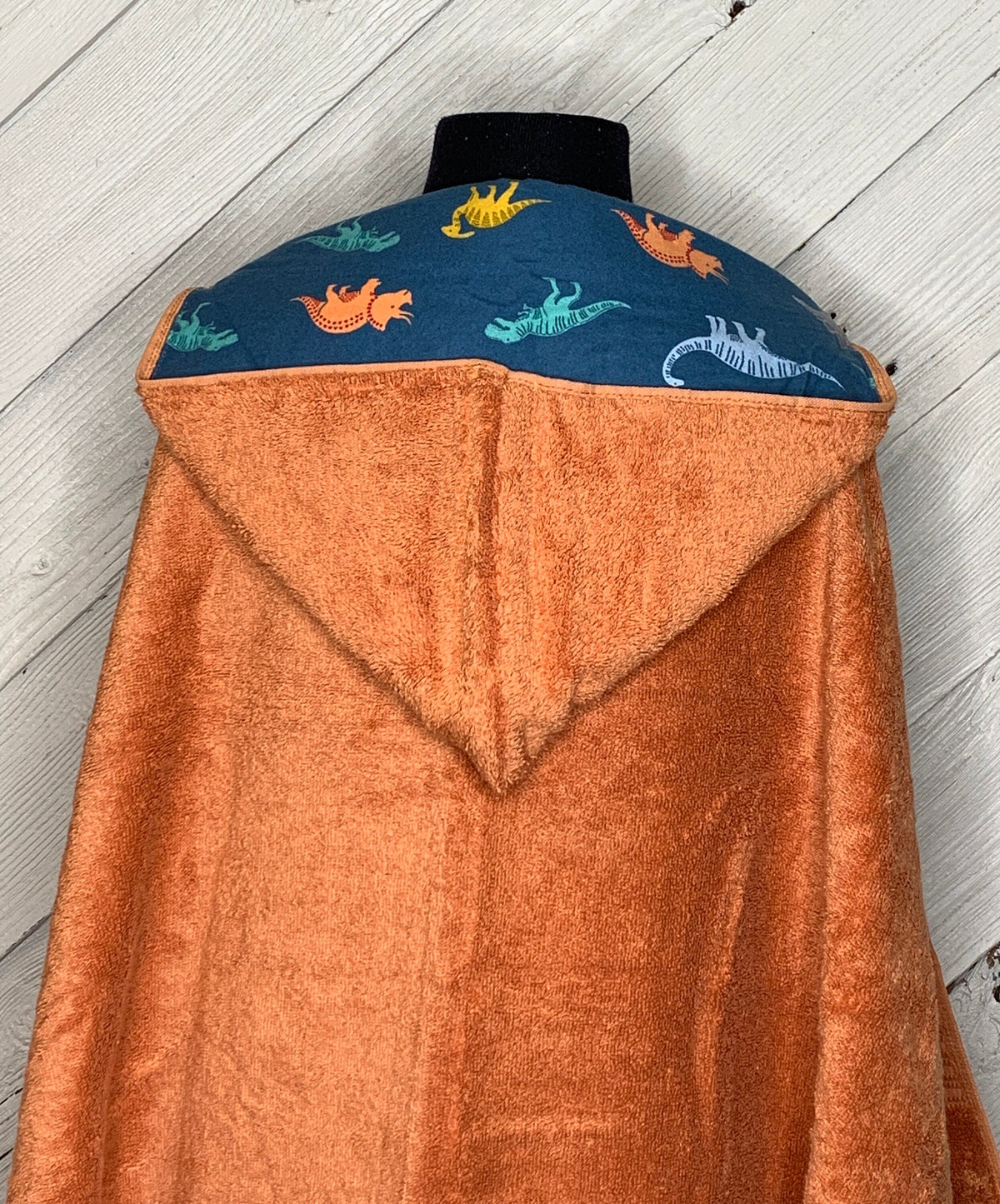 Kids hooded towel or hooded poncho towel with dinosaurs, personalized beach towel, boy bath towel, kids pool wrap, toddler beach