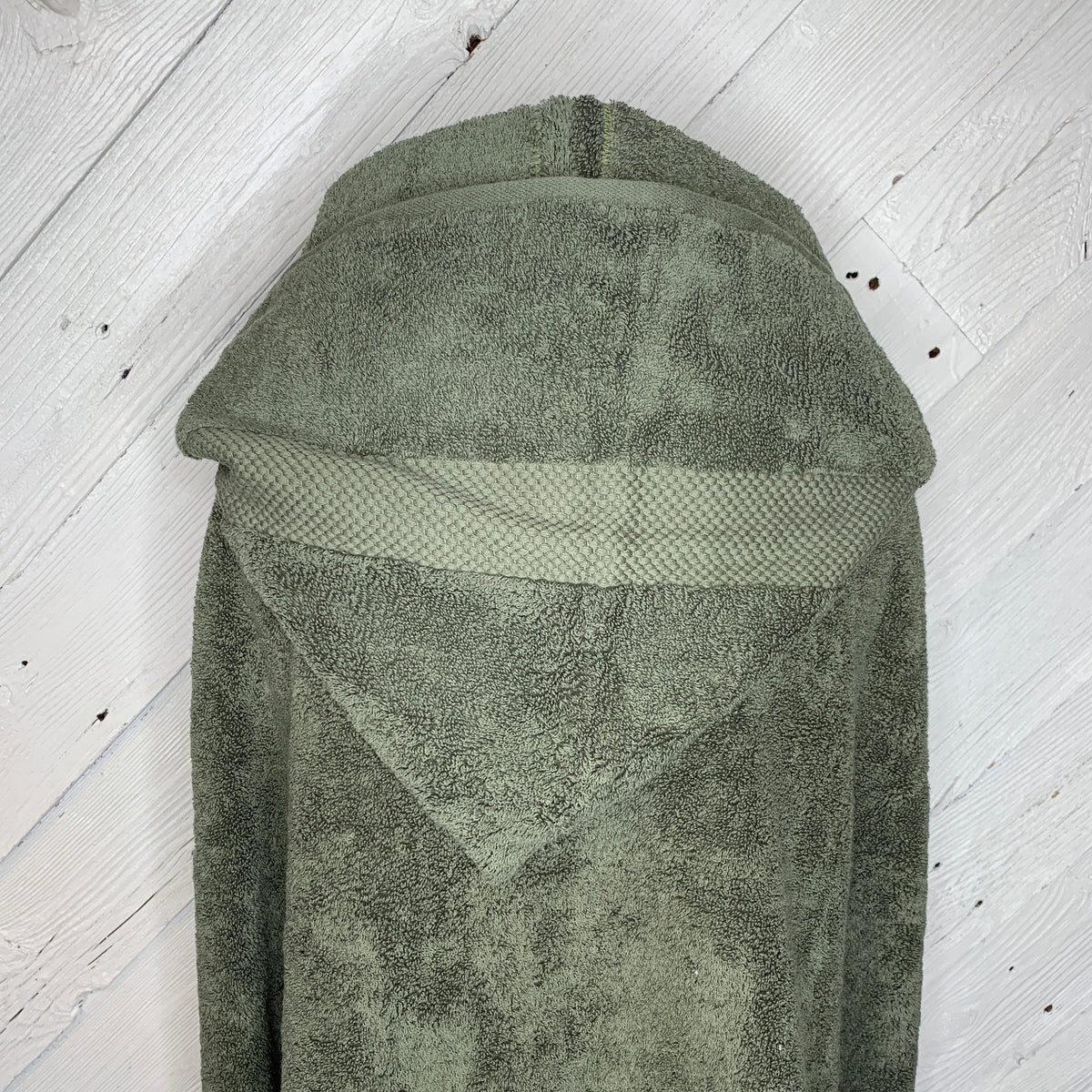 Dark green teen or adult hooded bath towel