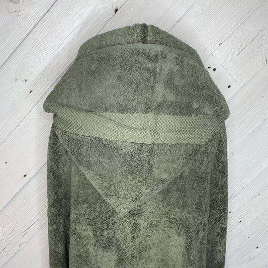 Dark green teen or adult hooded bath towel