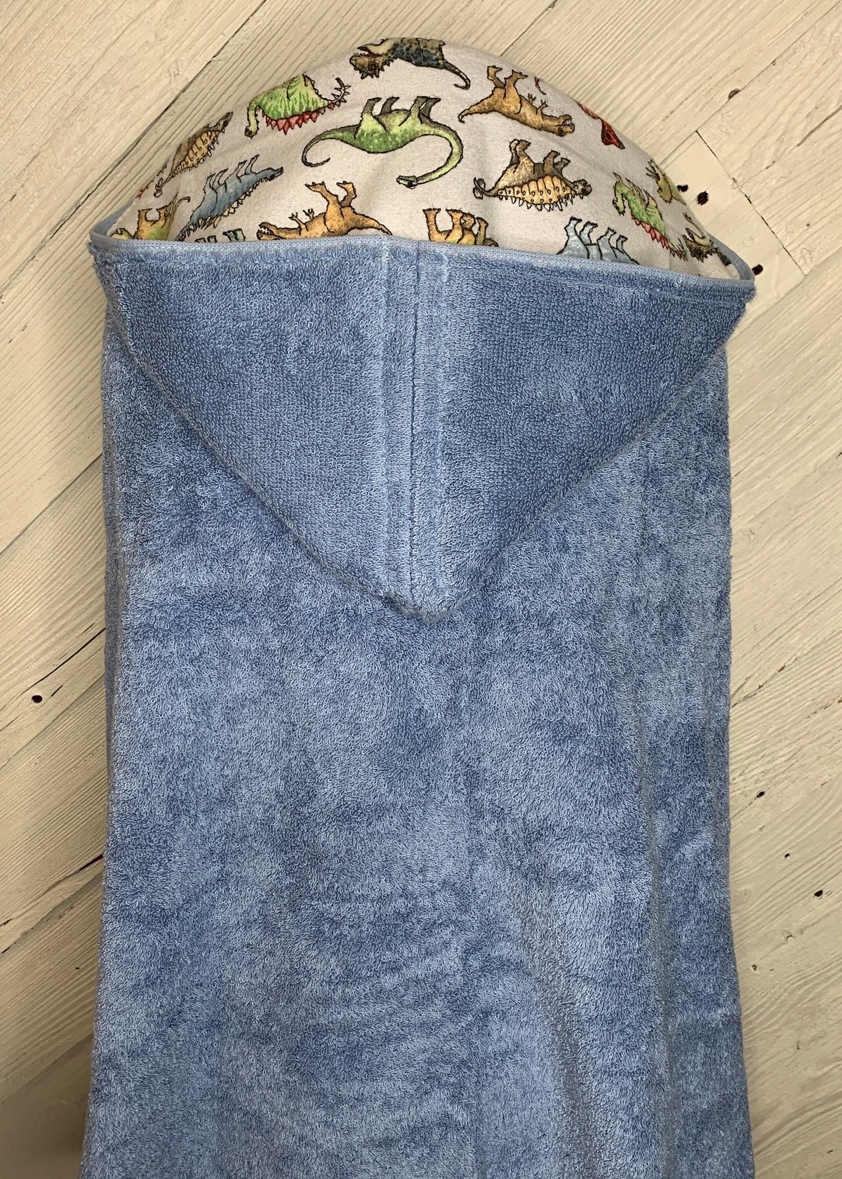 Hooded towel or hooded poncho towel with dinosaurs, personalized beach towel, boy bath towel, kids pool wrap, toddler beach