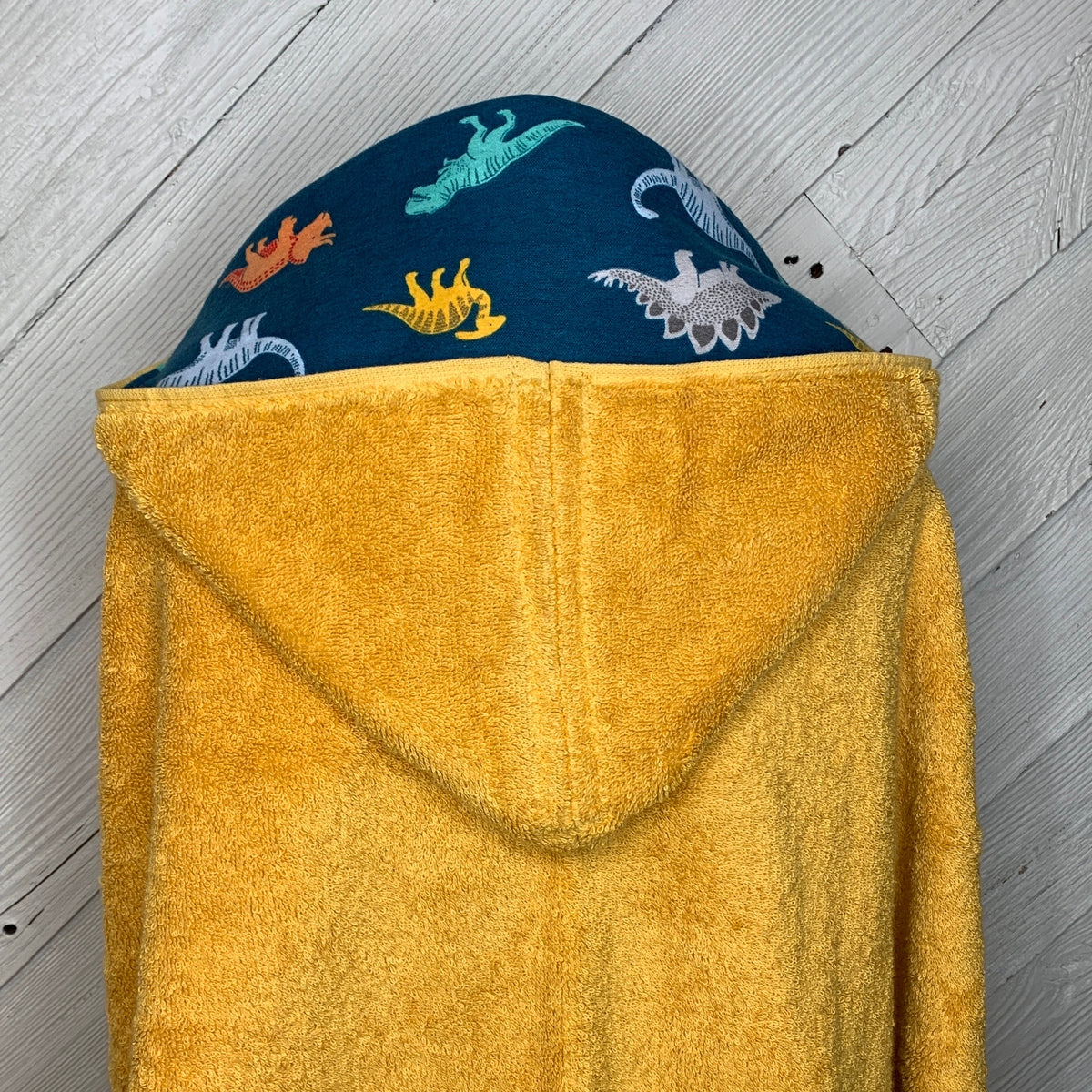 Kids hooded towel or hooded poncho towel with dinosaurs, personalized beach towel, boy bath towel, kids pool wrap, toddler beach