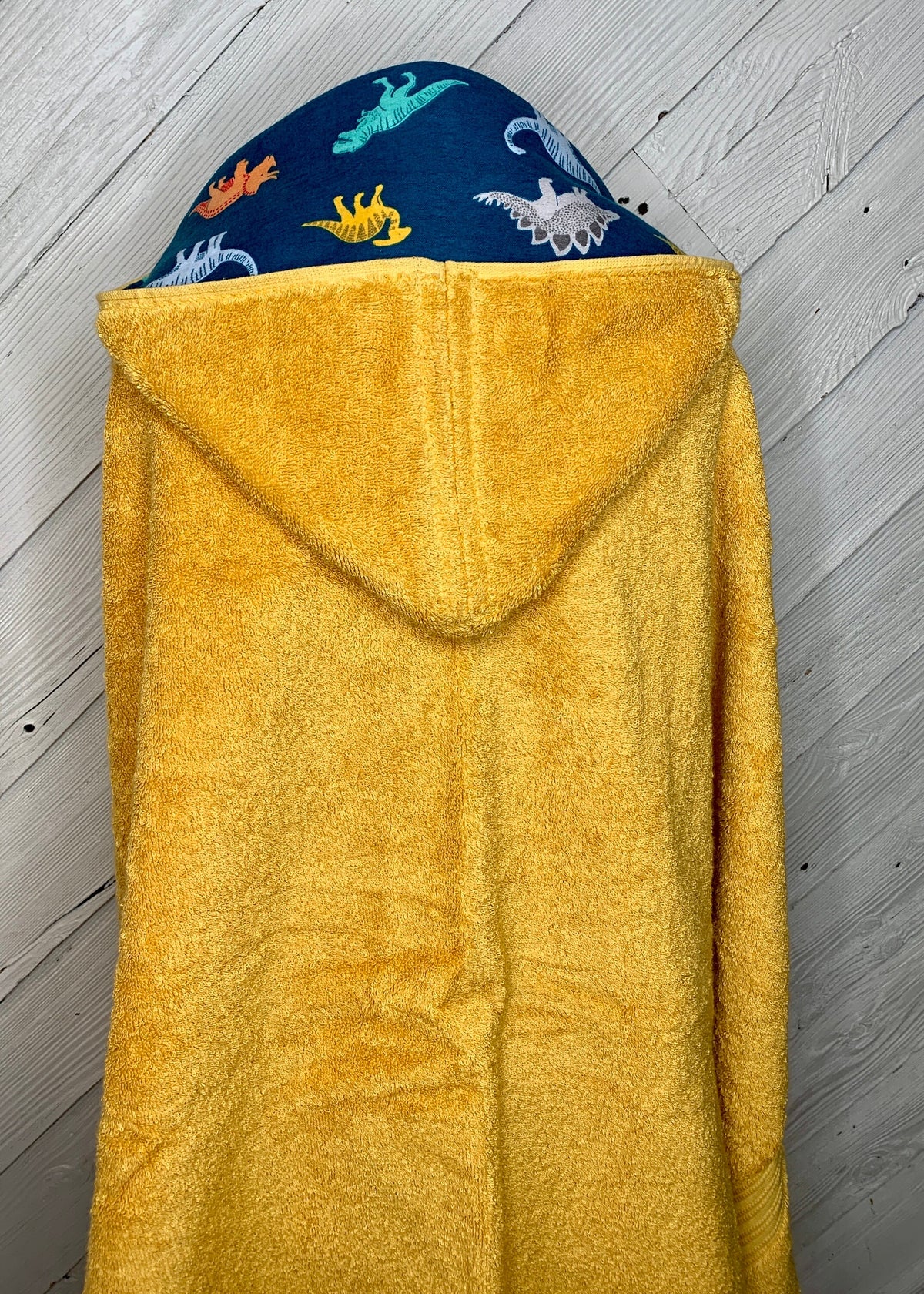 Kids hooded towel or hooded poncho towel with dinosaurs, personalized beach towel, boy bath towel, kids pool wrap, toddler beach