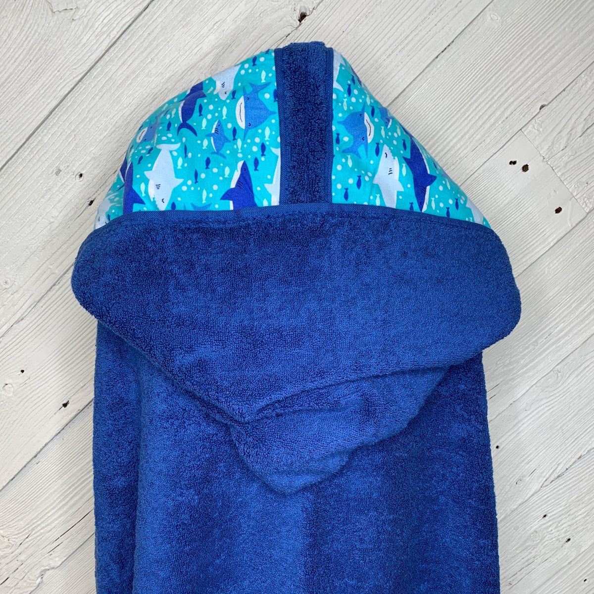 Adult hooded bath towel with optional shark flannel, personalized adult hooded beach towel, adult hooded poncho towel