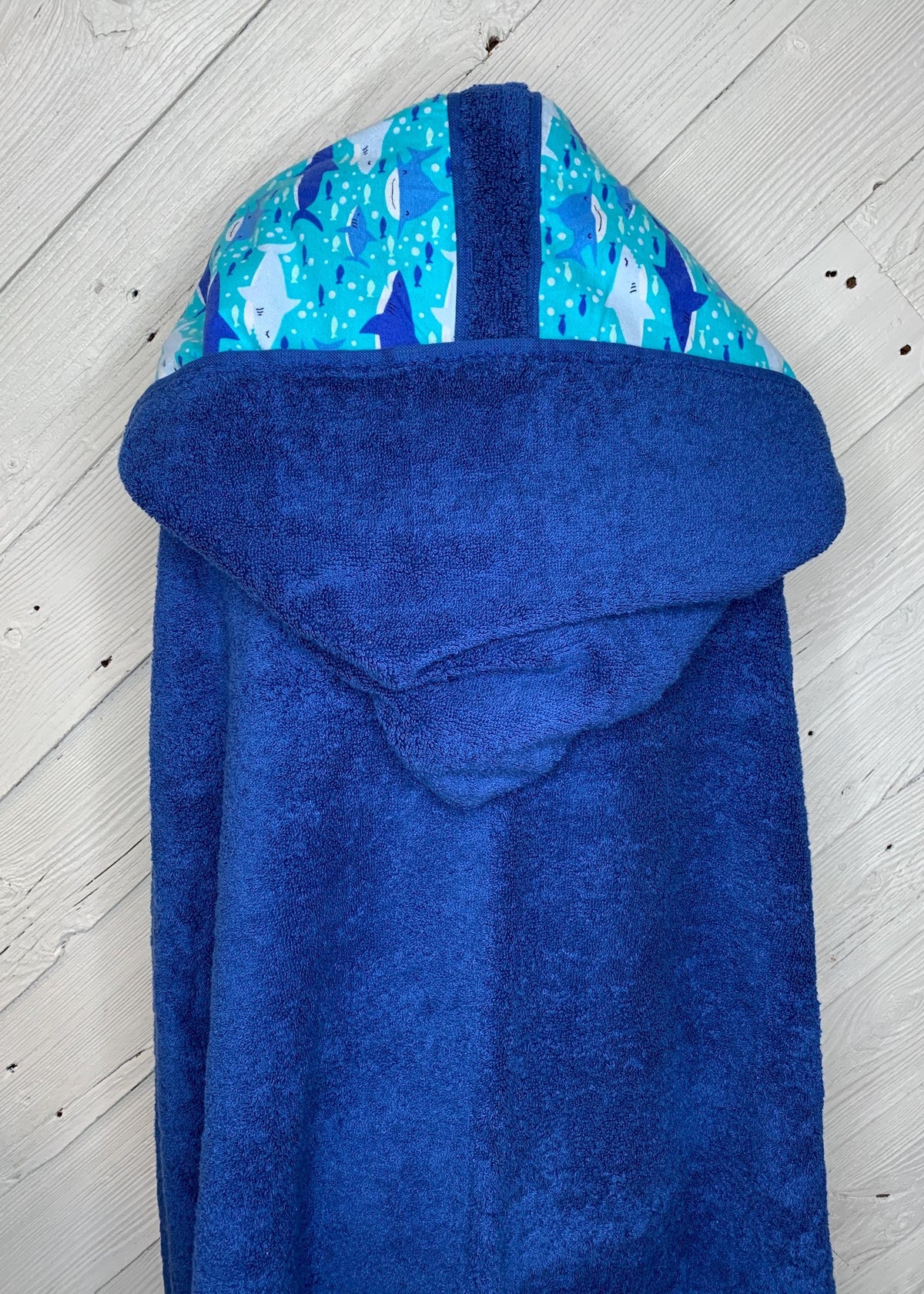 Adult hooded bath towel with optional shark flannel, personalized adult hooded beach towel, adult hooded poncho towel