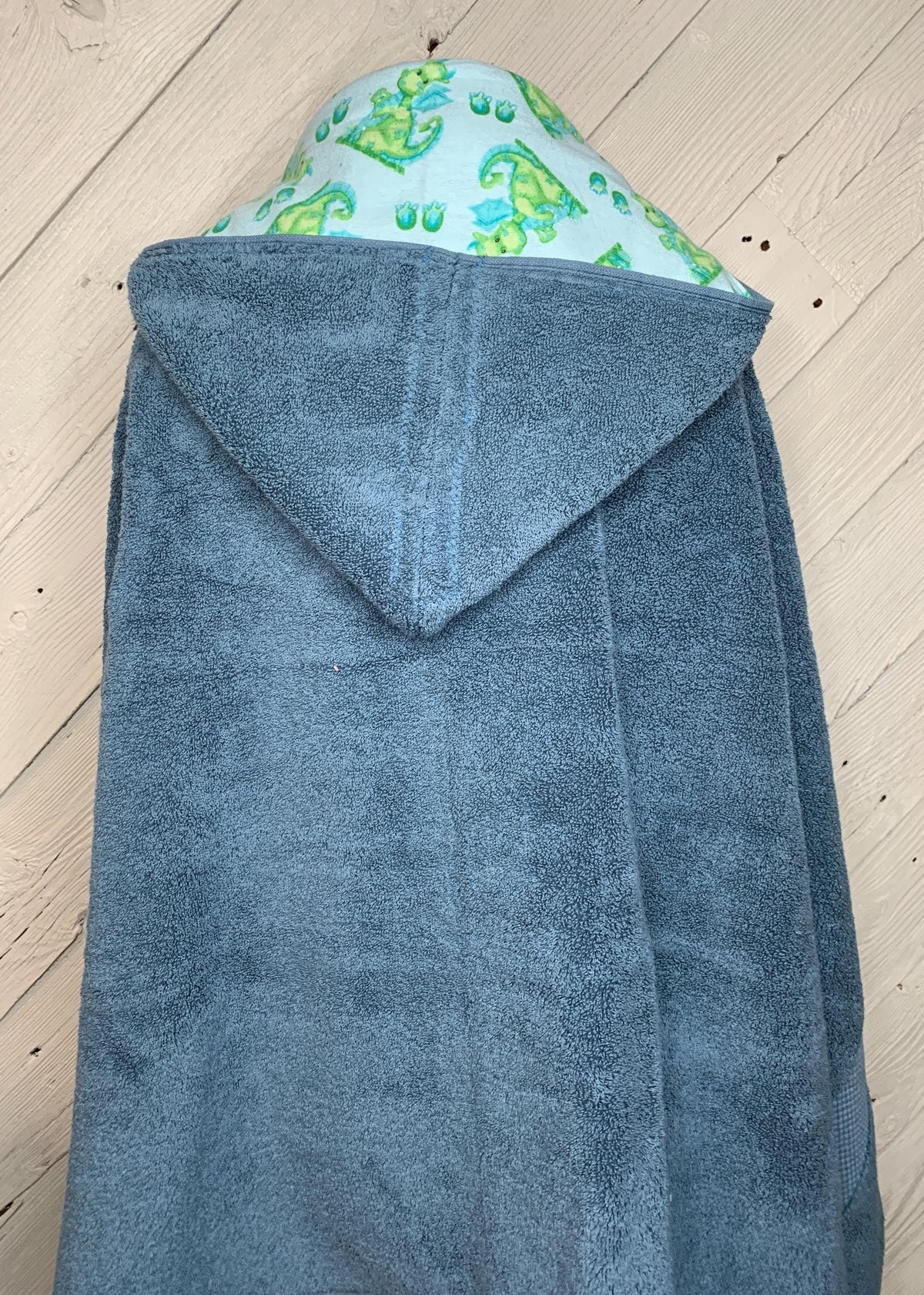 Boy hooded dragon towel, personalized beach towel, pool wrap, hooded bath towel, kids bath towel, hooded poncho towel