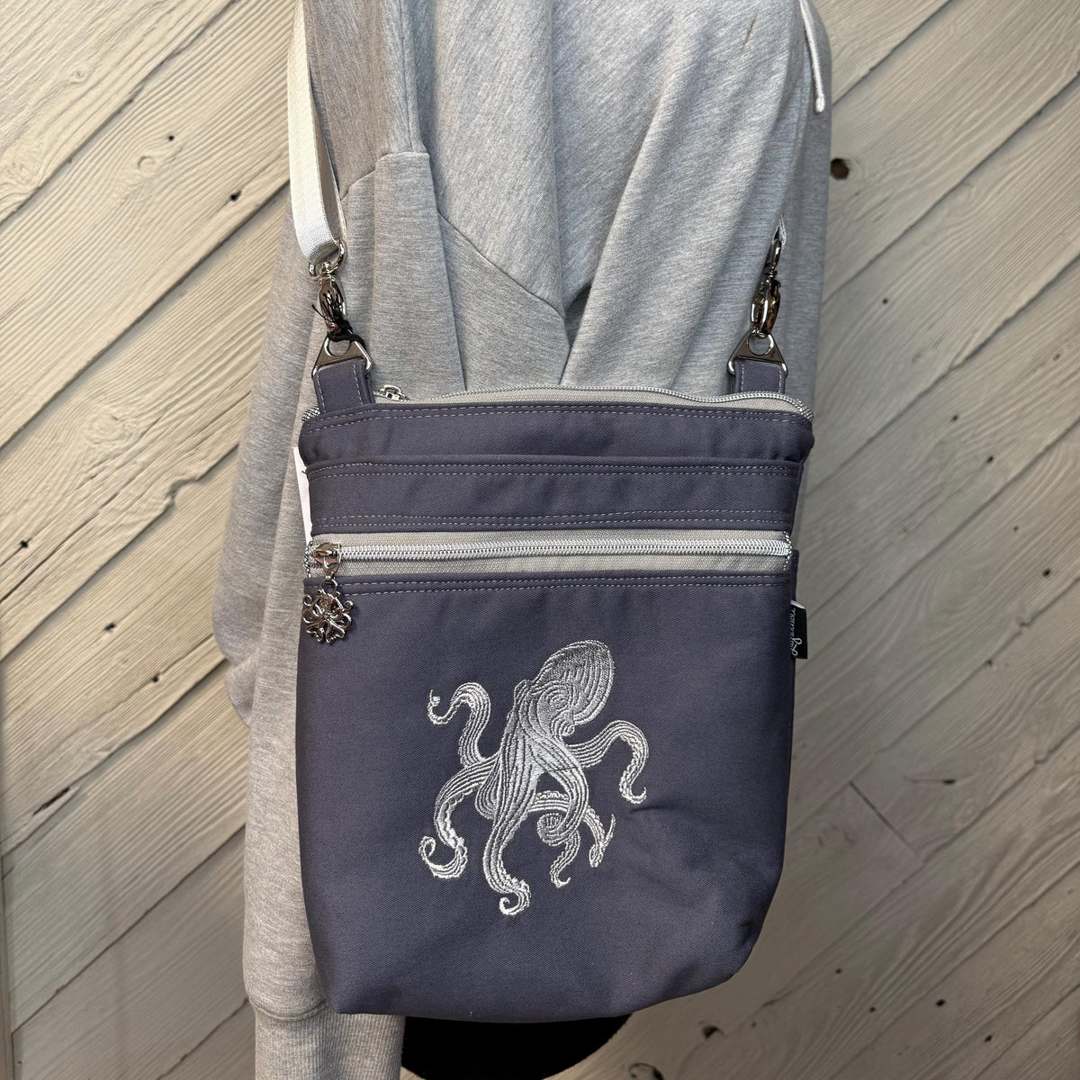 Octopus crossbody purse, women's crossbody bag, hipster bag, messenger bag, adjustable crossbody bag, women's handbag