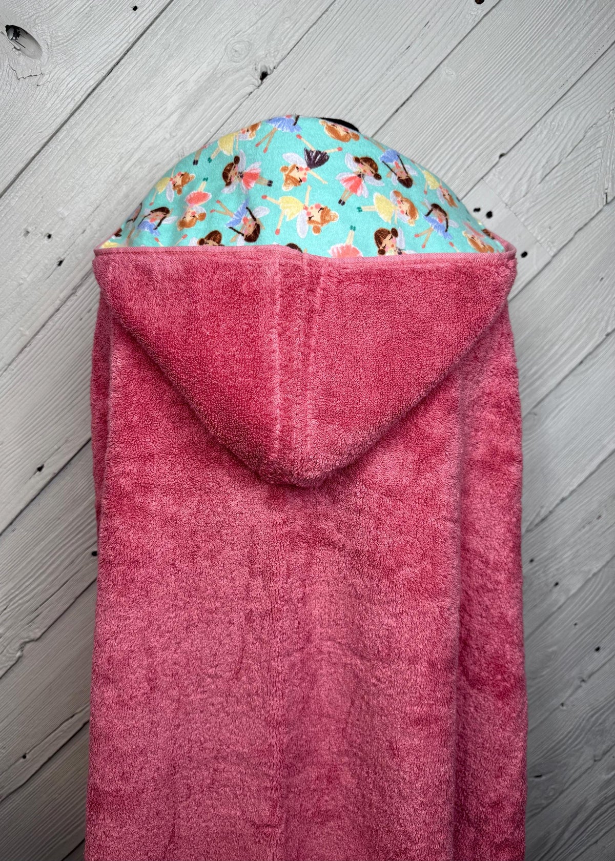 Fairy hooded towel or poncho, girl hoodie towel, personalized kids beach towel, hooded towel poncho